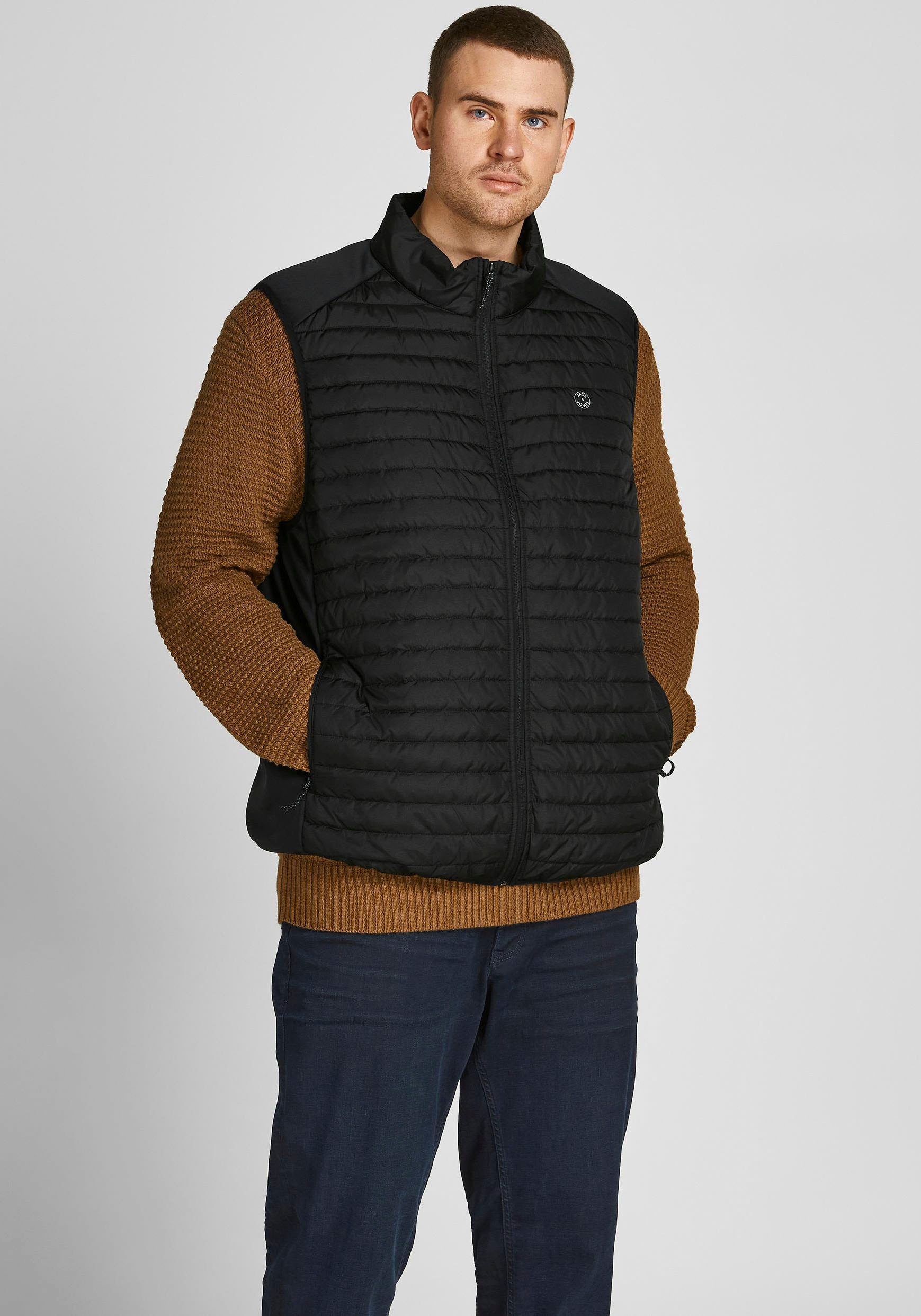 Jack & Jones PlusSize Steppweste "MULTI mit Stehkragen und normaler Form" u günstig online kaufen
