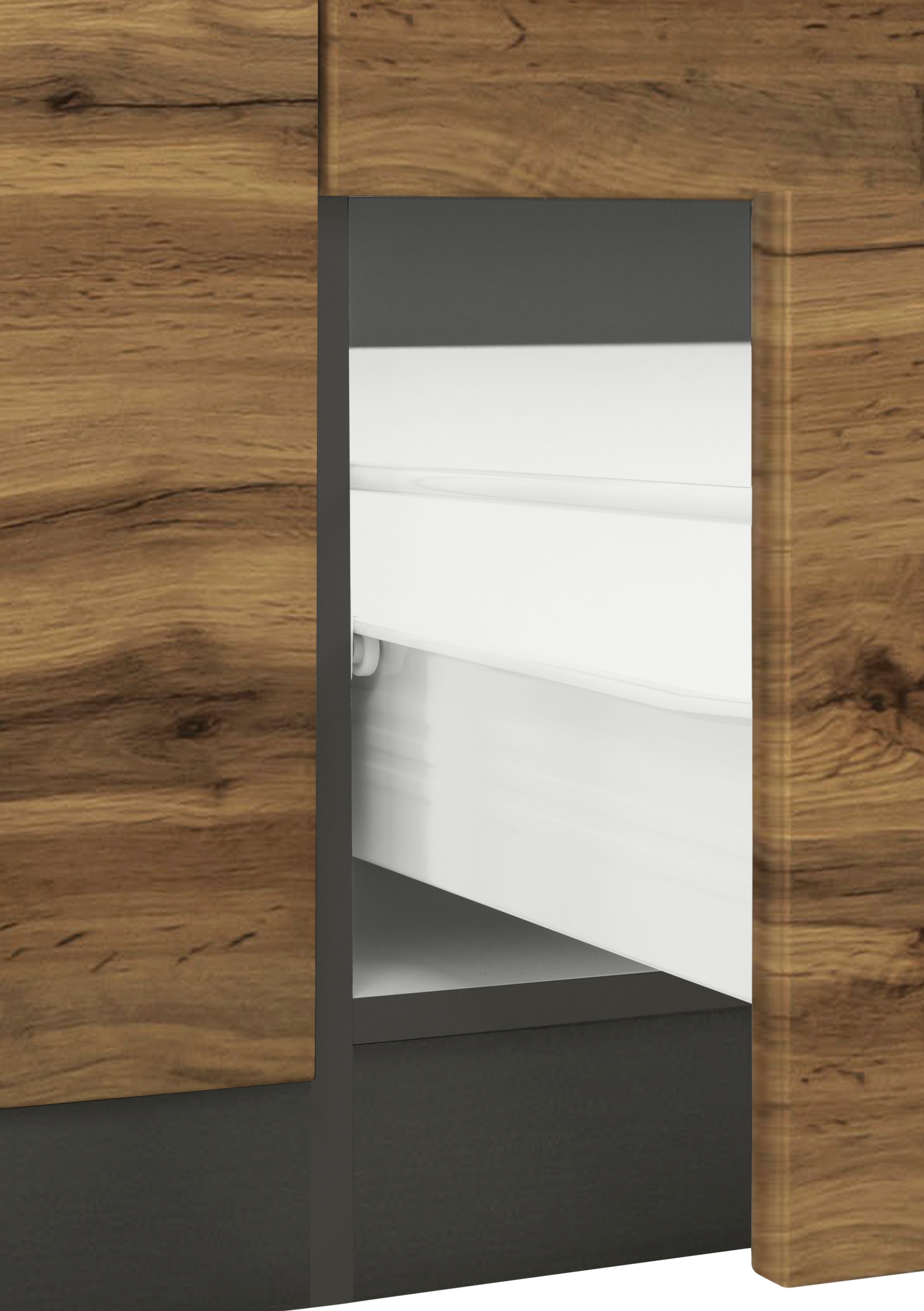 KOCHSTATION Küchenzeile »KS-Trier« ohne E-Geräte, Breite 380 cm