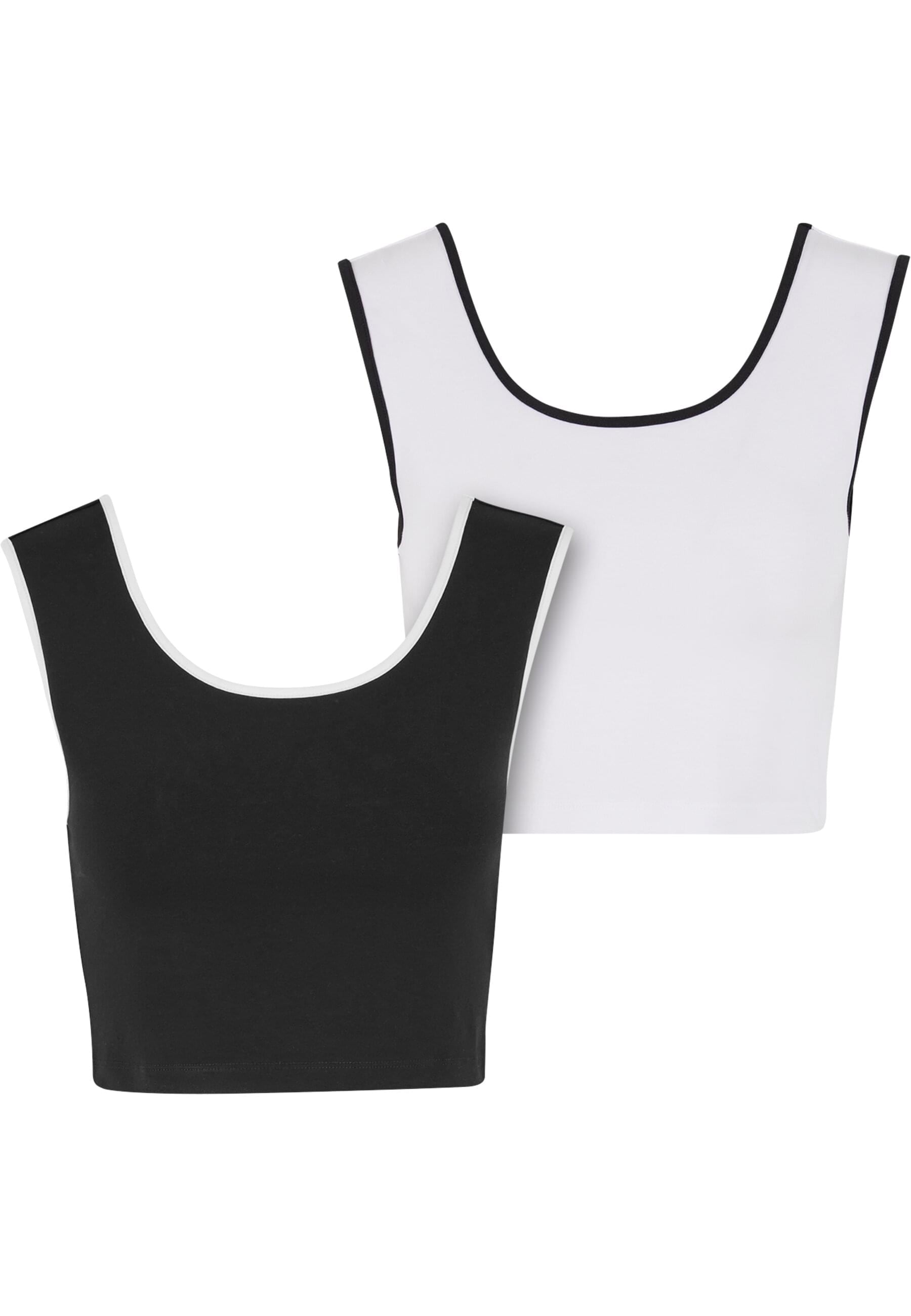 URBAN CLASSICS T-Shirt "Urban Classics Ladies Contrast Cropped Top" 1 Stk. günstig online kaufen