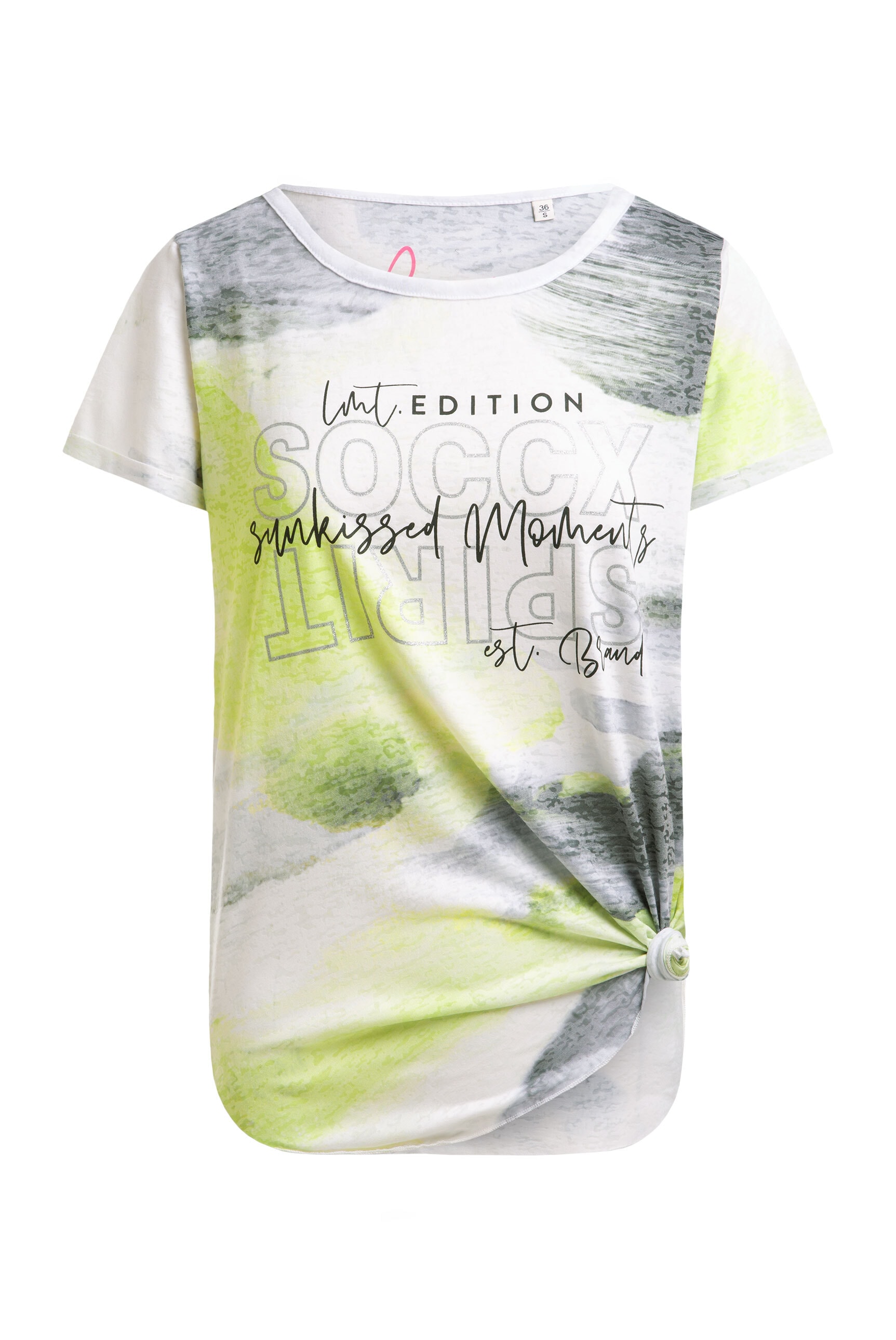 SOCCX Rundhalsshirt mit Turn-Up-Ärmel