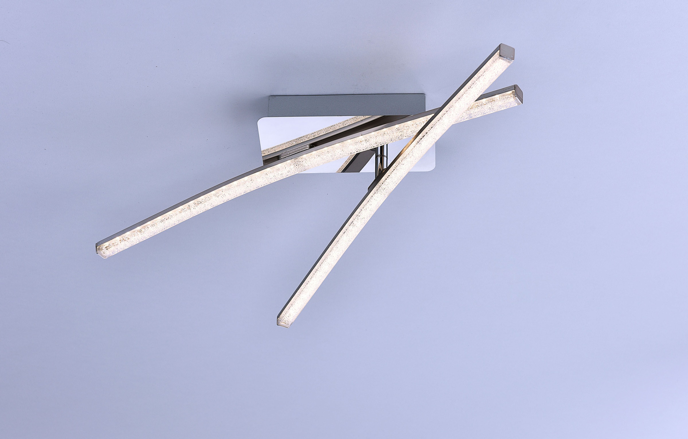 JUST LIGHT LED Deckenleuchte "SIMON", grau (chromfarben), 2, H: 10cm, 1 Stk., Leuchten, LED Deckenlampe, LED Deckenleuchte 2