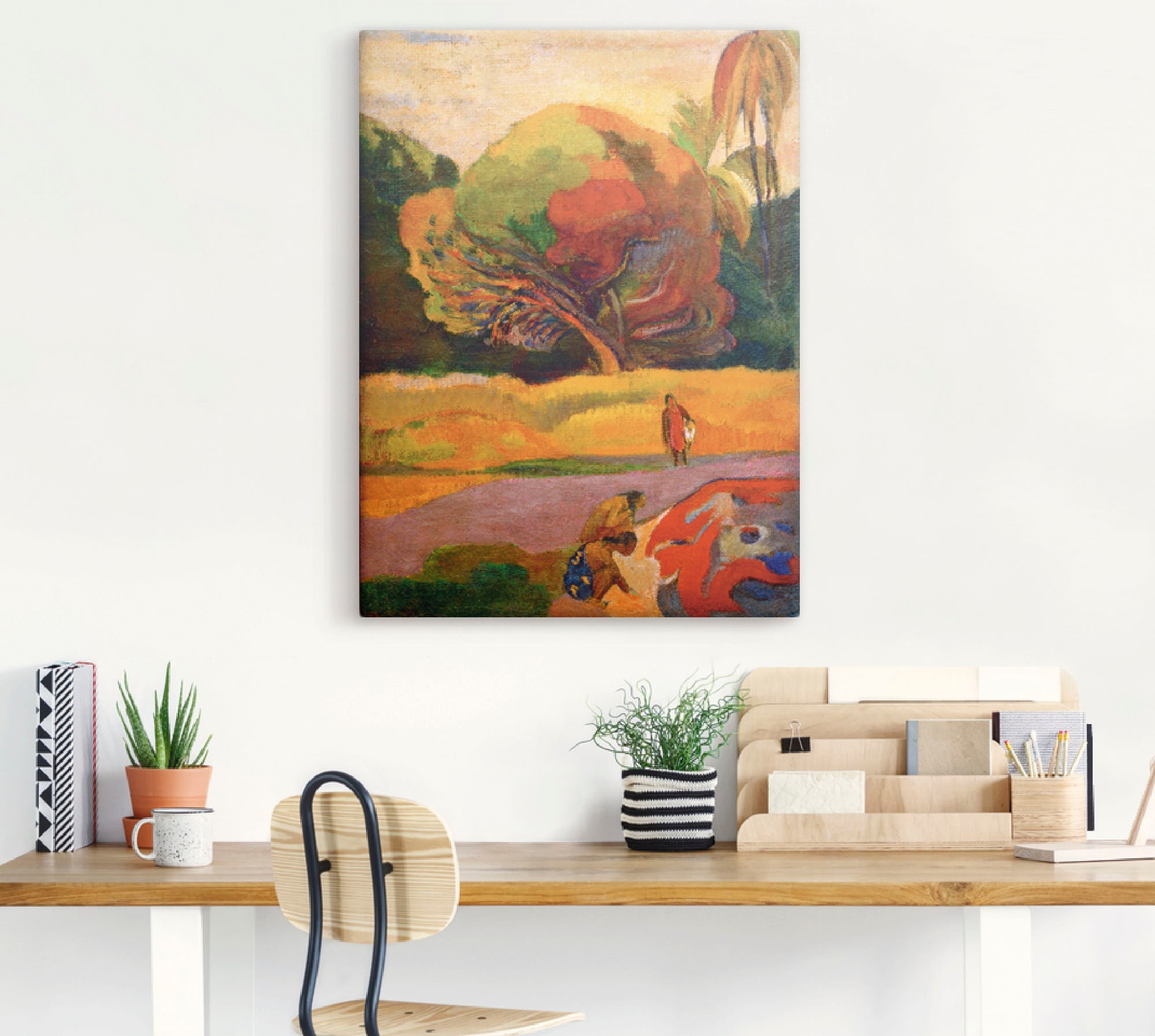 Artland Wandbild »Paul Gauguin Frauen am Fluß«, Wiesen & Bäume, (1 St.), als Leinwandbild, Poster in verschied. Größen