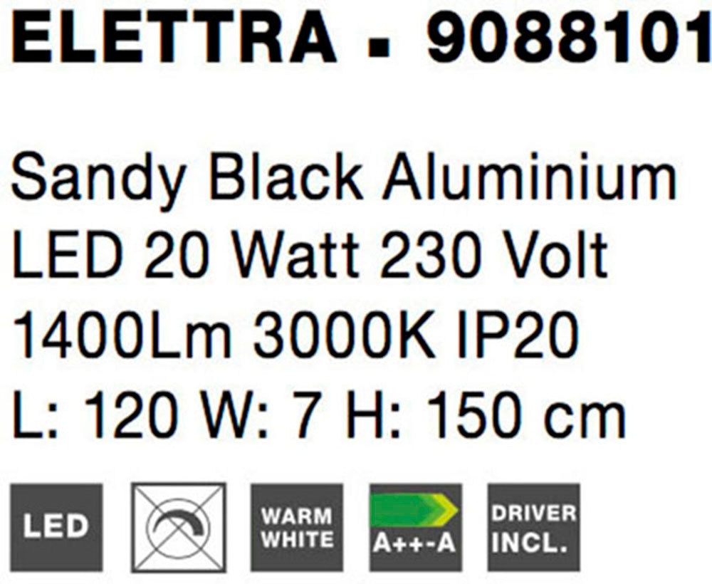 Nova Luce LED-Hängeleuchte »ELETTRA«, 1 flammig, Leuchtmittel LED-Modul | LED fest integriert