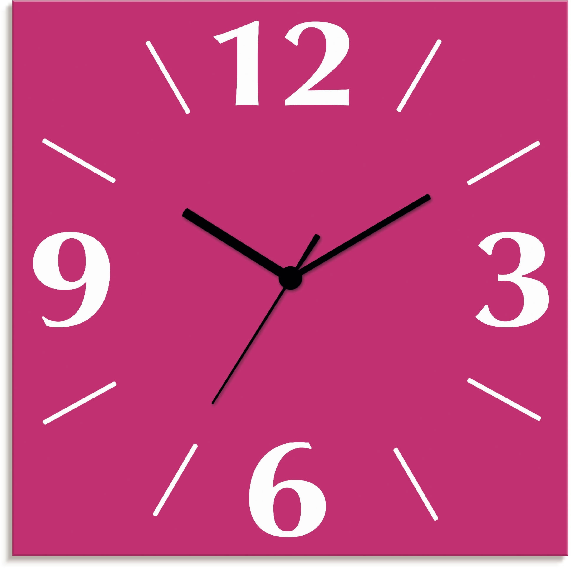 Artland Wanduhr »Uni Trendfarben« wahlweise mit  Quarz- oder Funkuhrwerk, lautlos ohne Tickgeräusche