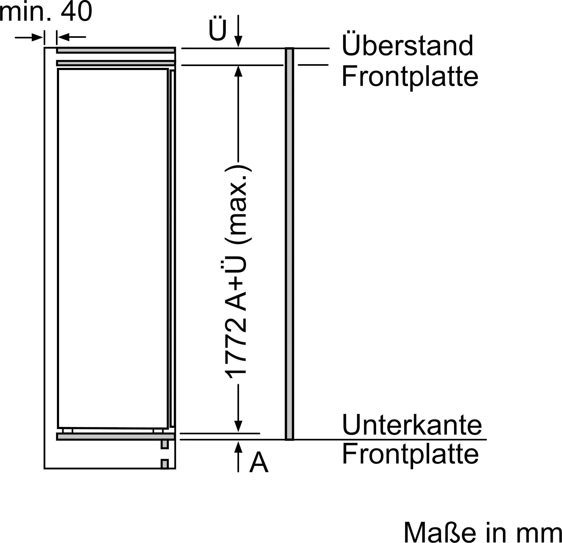 NEFF Einbaukühlschrank N 50 »KI1812FE0«, Fresh Safe: Schublade für flexible Lagerung von Obst & Gemüse