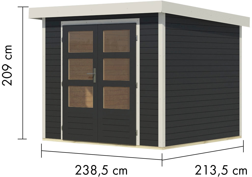 Karibu Gartenhaus »Jupiter 3 C«, in verschiedenen Farben