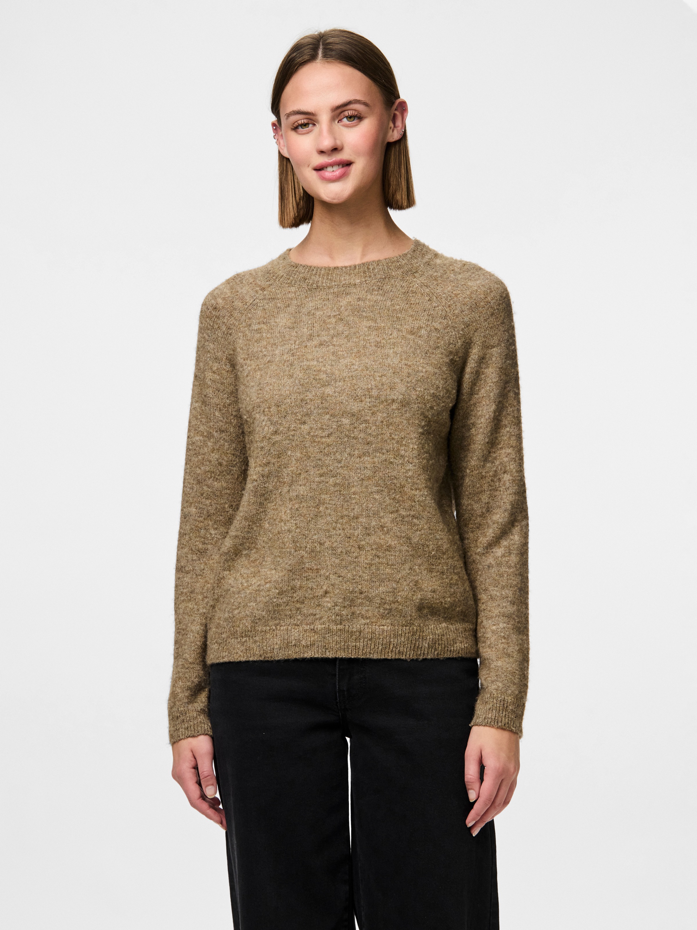 pieces Strickpullover "PCJULIANA LS O-NECK KNIT NOOS BC" günstig online kaufen