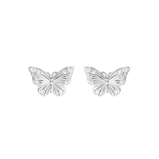 Amor Paar Ohrstecker »Schmetterling, 2031780«, mit Zirkonia (synth.) kaufen  | BAUR