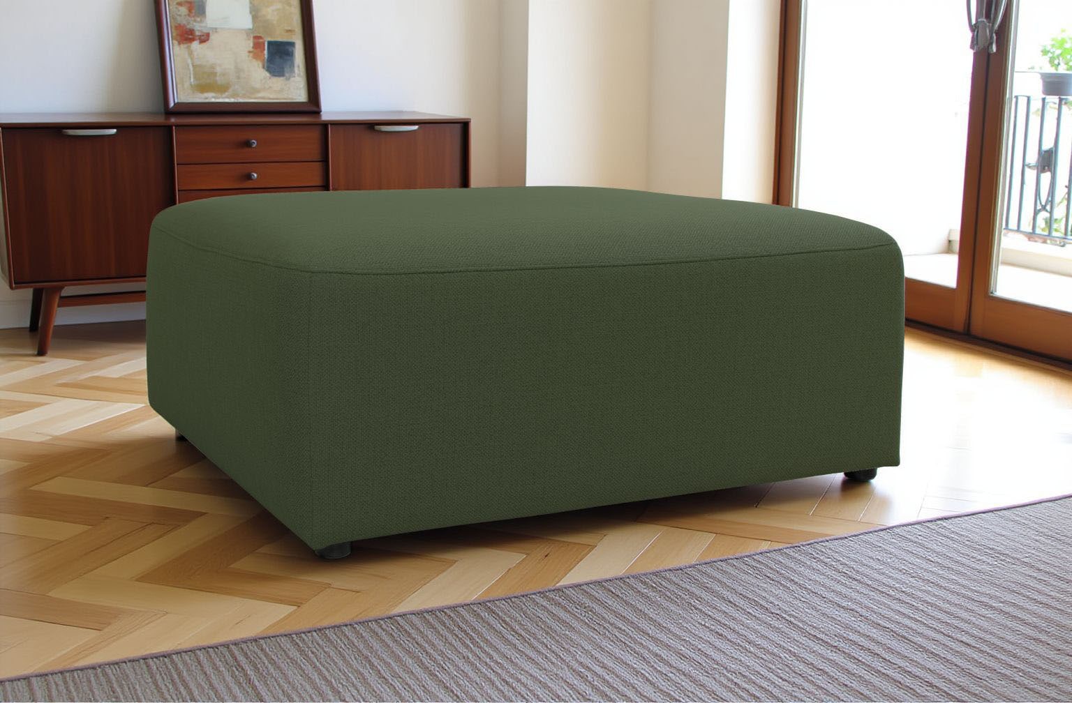 INOSIGN Polsterhocker »Koa, Hocker, passend zur Modulserie KOA«, in Webstoff
