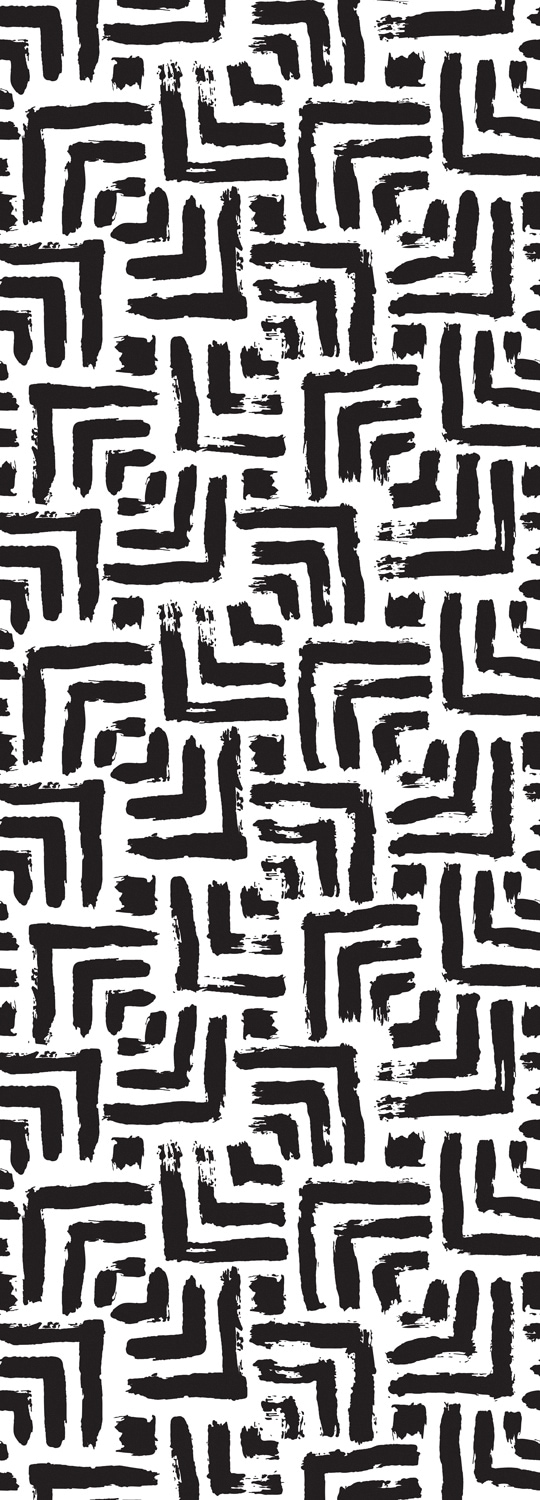 queence Vinyltapete »Patrick« 90 x 250 cm selb...