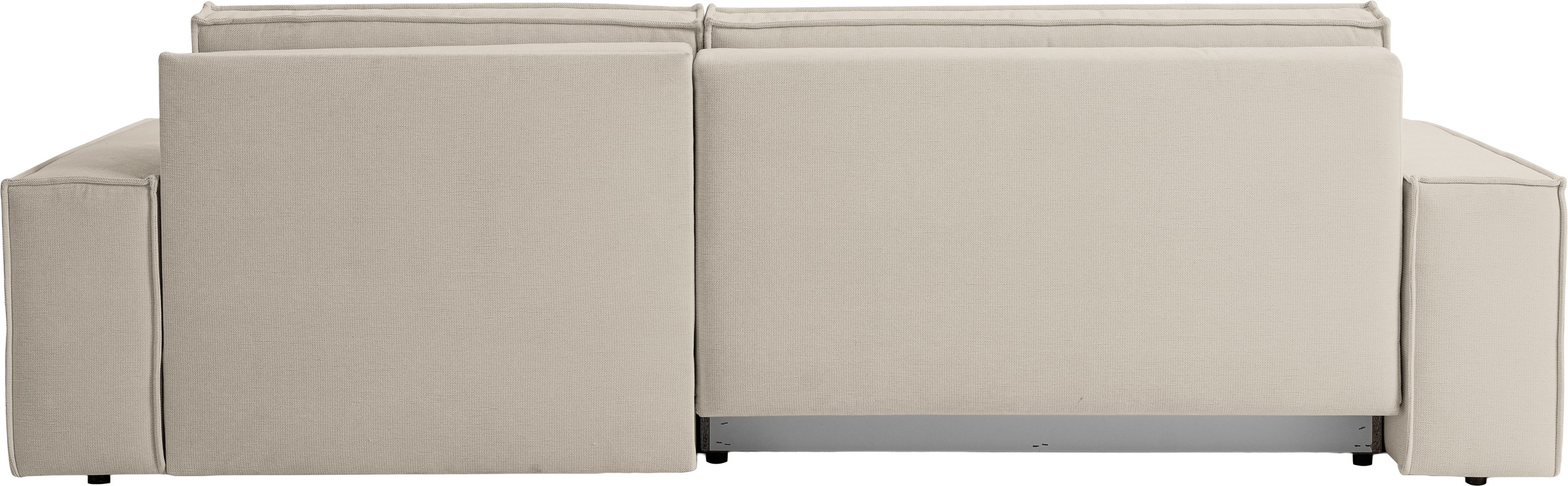 WERK2 Ecksofa »Treviso bequem, mit Bettfunktion und Bettkasten, Breite 267cm, L-Form« Moderne, teilmassive Polsterecke, Komfortpolsterung und losen Kissen.