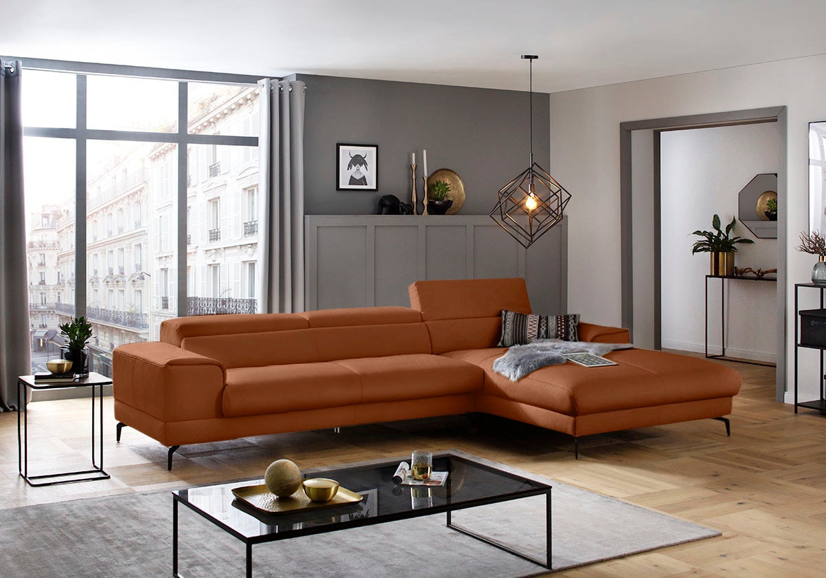 W.SCHILLIG Piedroo Corner Sofa Cognac 4