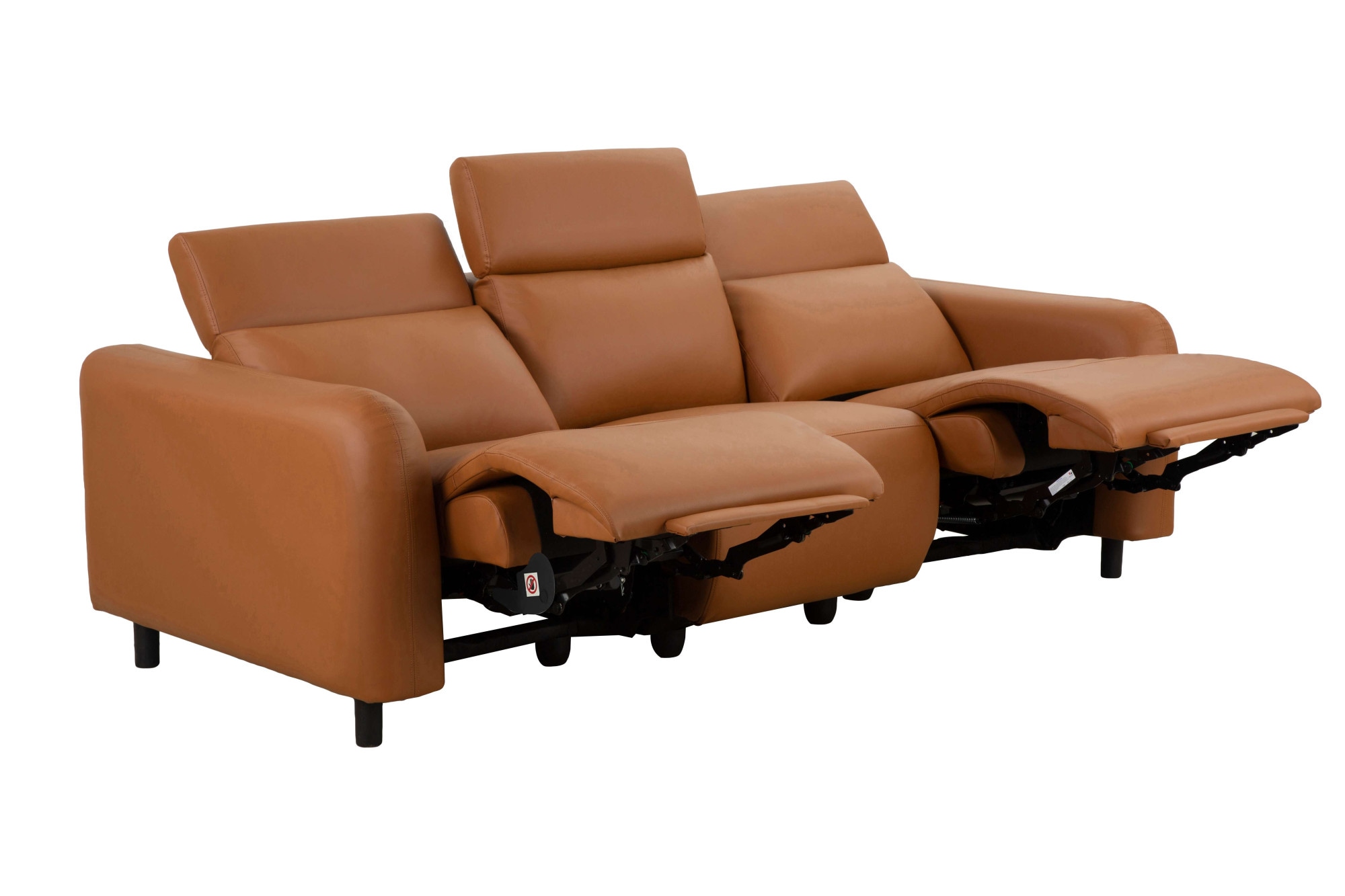 Home affaire 3-Sitzer »SKAANE Lederoptik, 229 cm, manuelle-u. elektrische Relaxfunktion«, Relax-Funktion in 2 Sitzen, Kopfteilverstellung, Federkernpolsterung