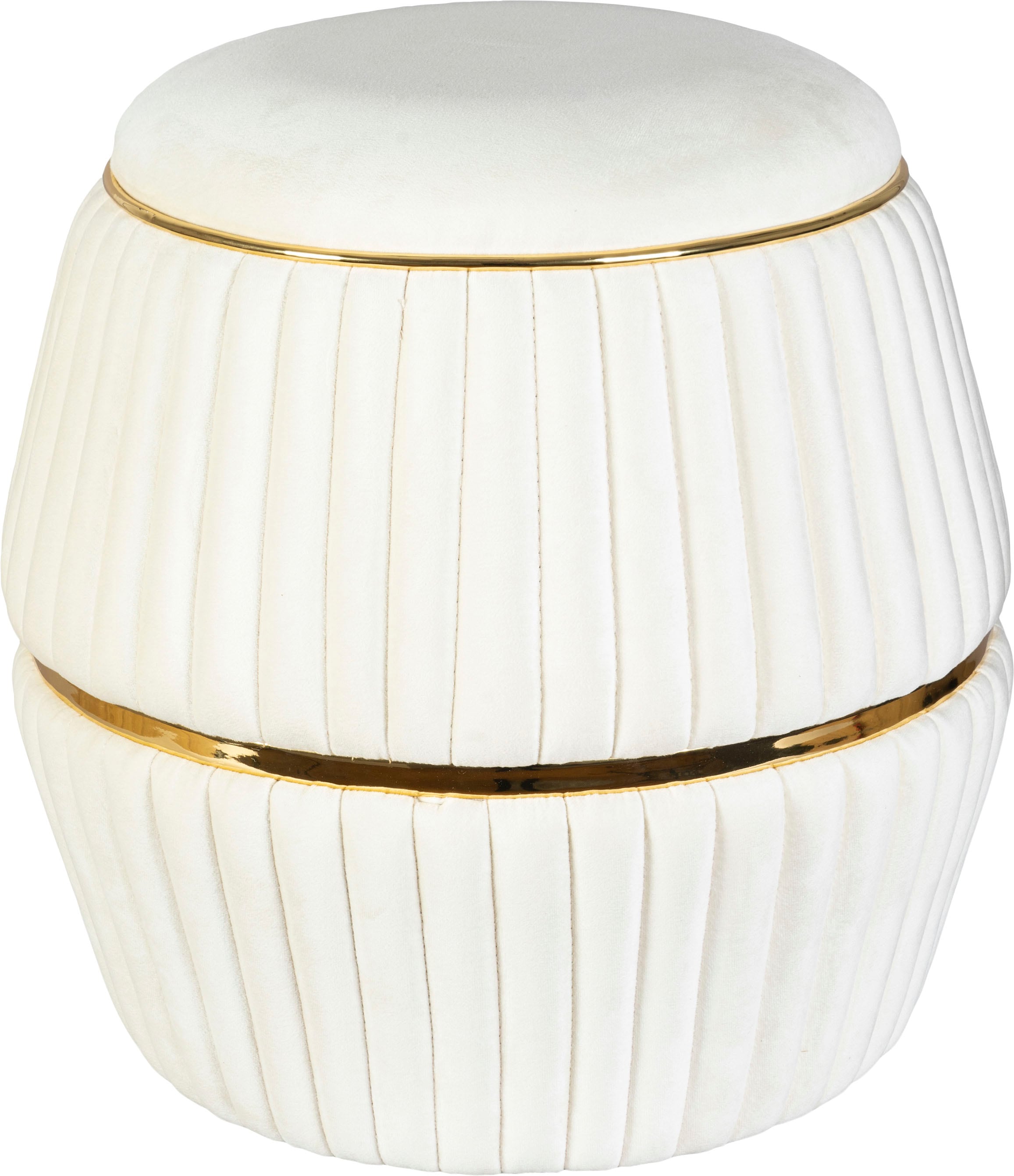 Kayoom Sitzhocker »Hocker Doric, trendiger Look, ästhetische Farbgebung, schöne Steppung«, (1 St.), komfortabel, hochqualitativ, pflegeleicht, in vielen Räumen zuhause
