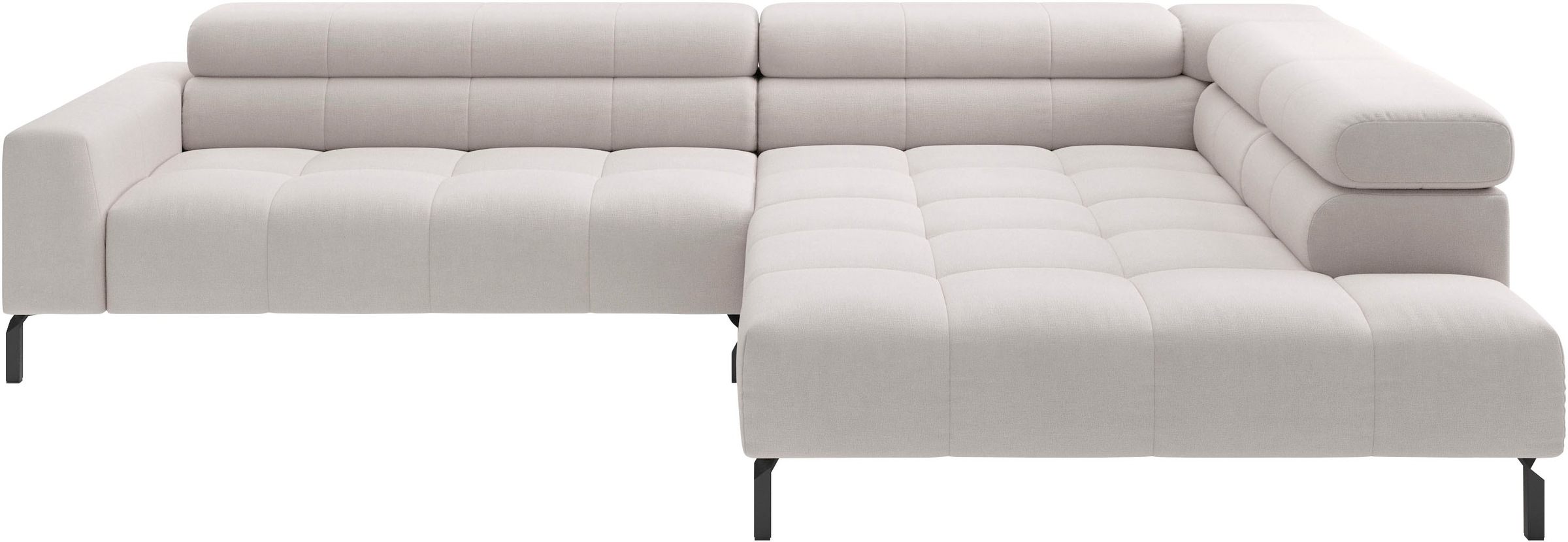 Home affaire Ecksofa "Claya, 311 cm breit, L-Form, inkl. Kopfteilverstellung" wahlweise elektrischer Sitzvorzug