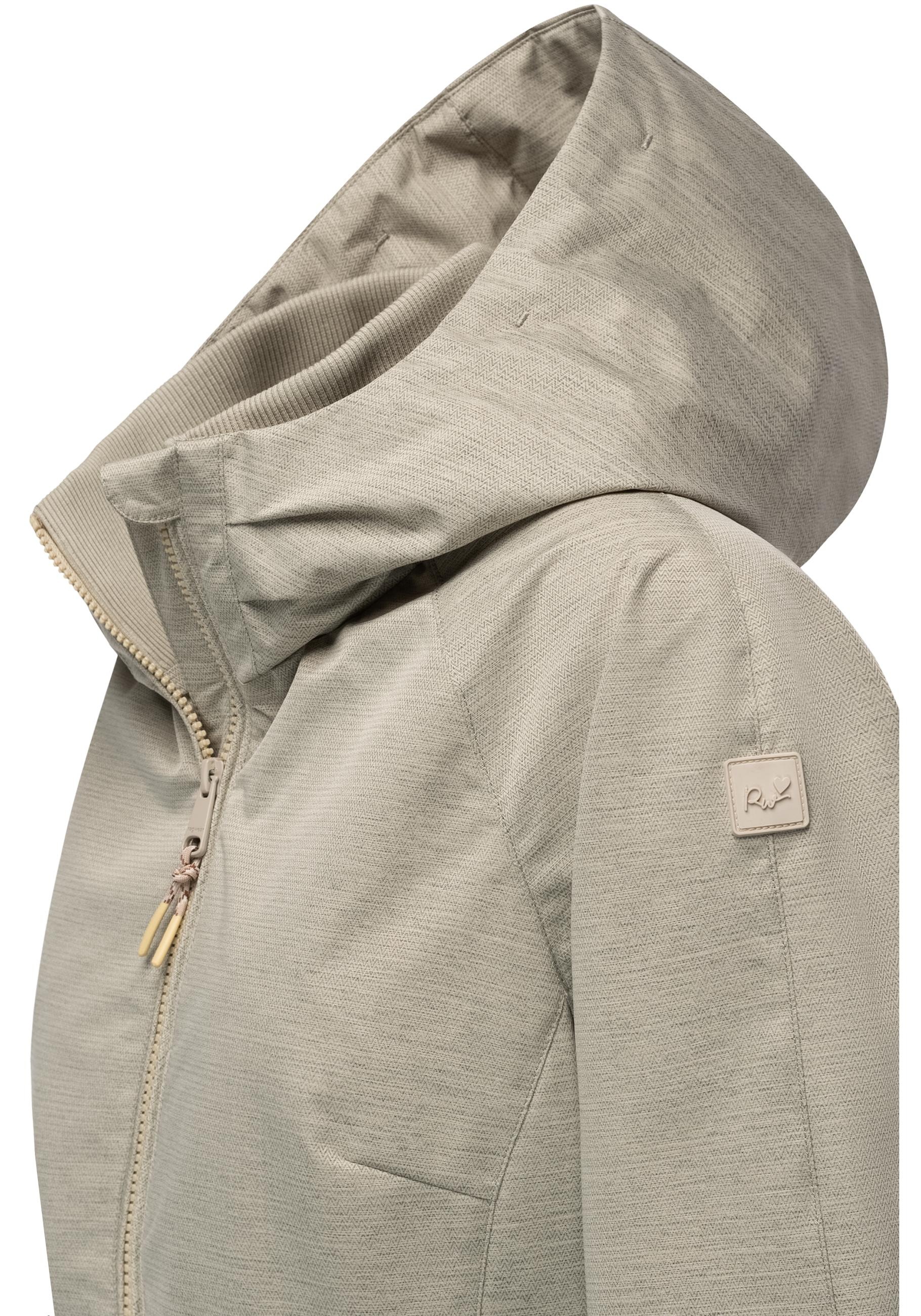 Ragwear Outdoorjacke »Dizzie Tech«, mit Kapuze, Wasserdichte Damen Übergangsjacke mit großer Kapuze