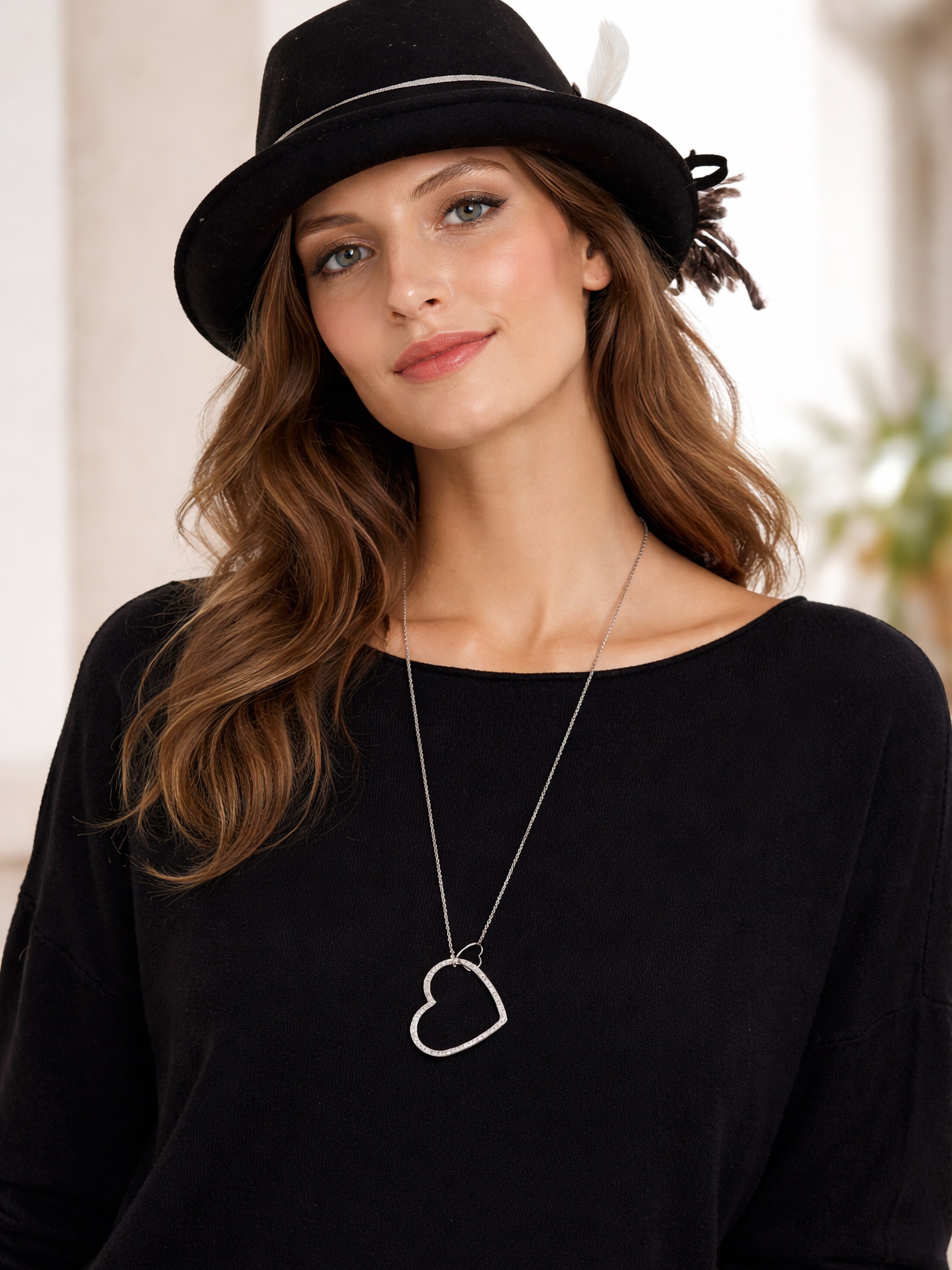 COLLEZIONE ALESSANDRO Lange Kette "Lyon" mit Glassteinen günstig online kaufen