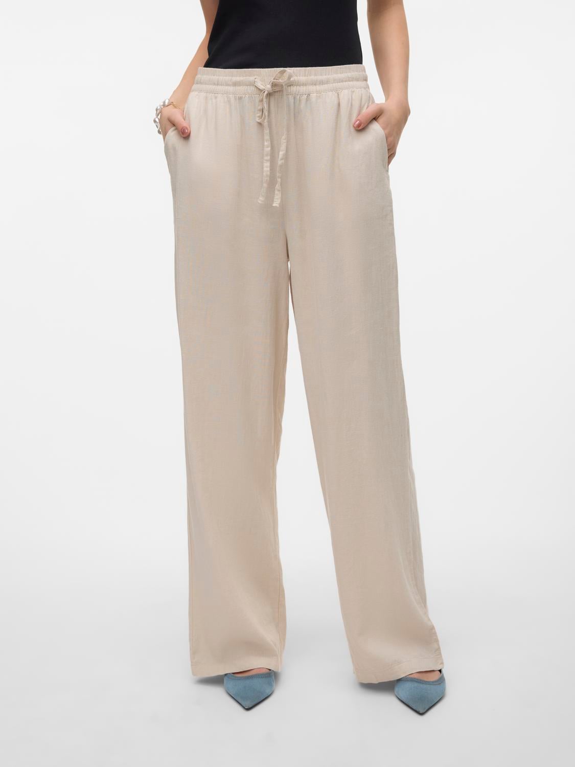 Vero Moda Schlupfhose "VMLINN LINEN PANTS WVN NOOS" günstig online kaufen