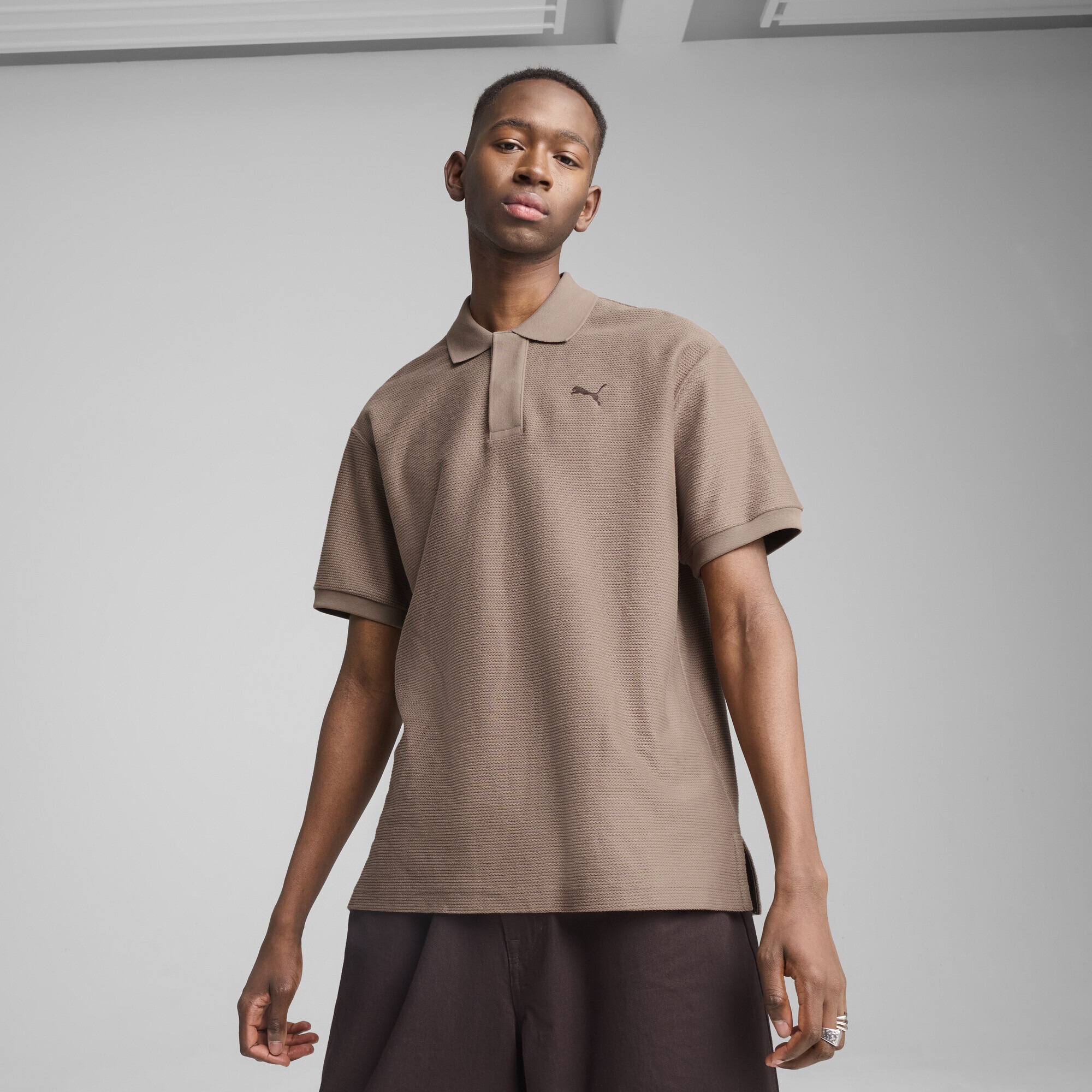 PUMA Poloshirt »PREMIUM ESS Relaxed Jacquard Poloshirt Erwachsene«