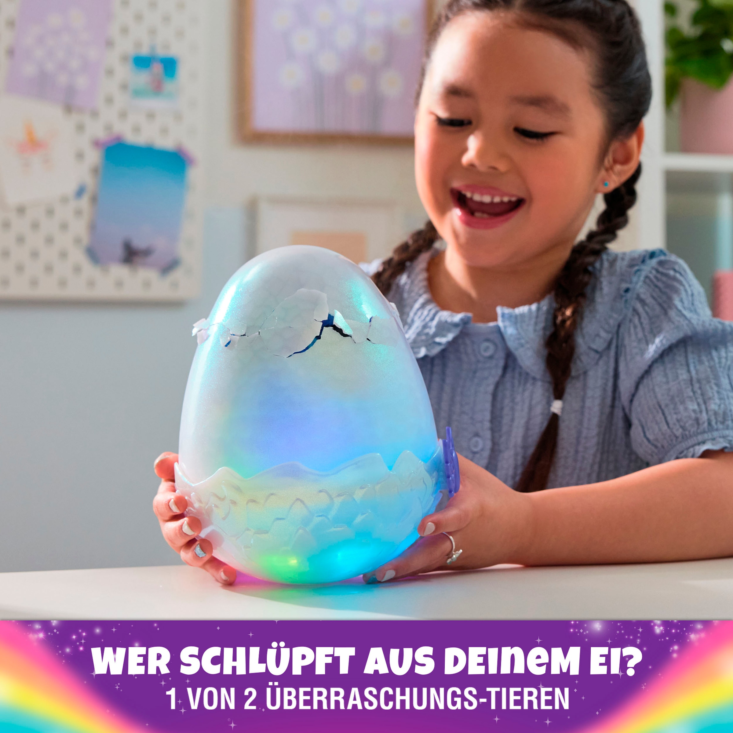 Spin Master Spielfigur »Hatchimals Big Egg - Secret Hatch Draggle«, mit Licht und Sound