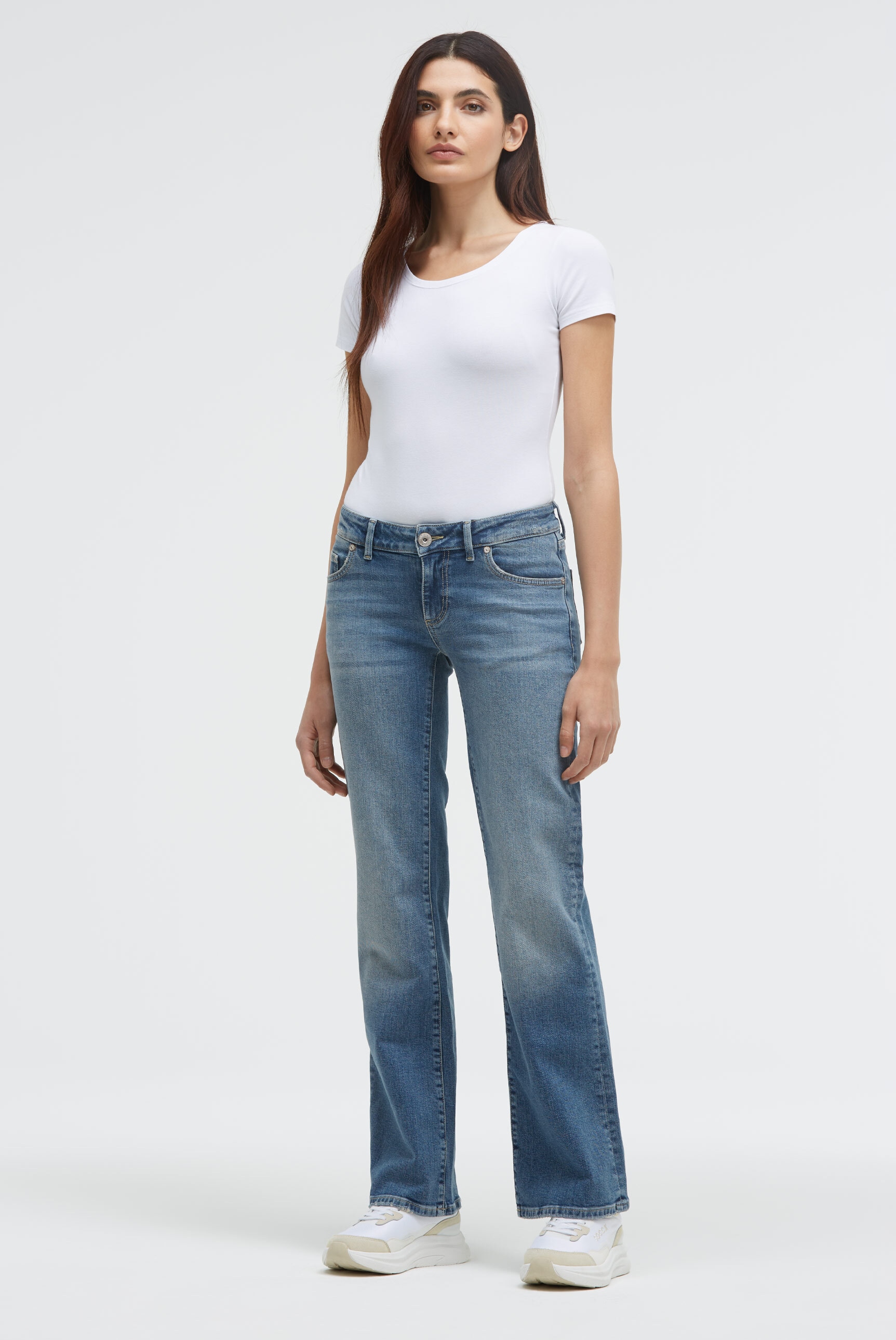 SOCCX Regular-fit-Jeans, mit niedriger Leibhöhe