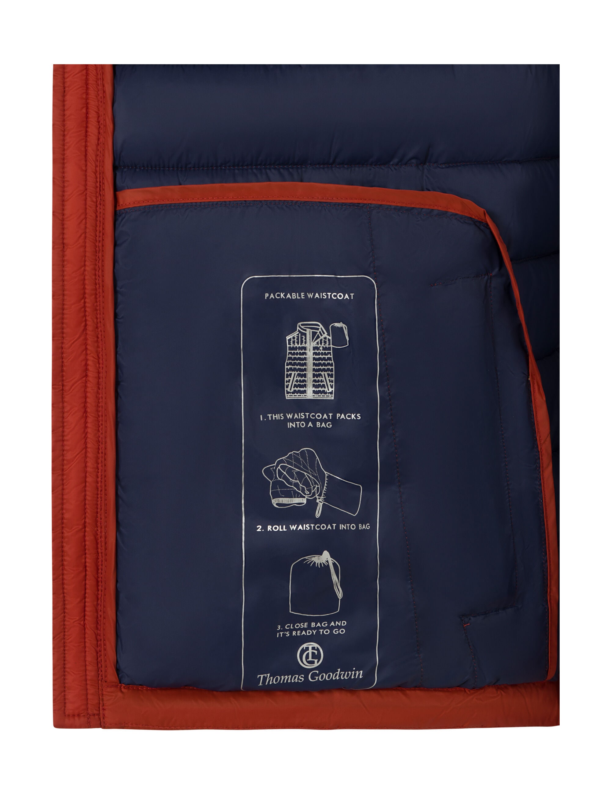 Thomas Goodwin Steppweste »Weste« 1 Stk. tlg. mit Reißverschlusstaschen