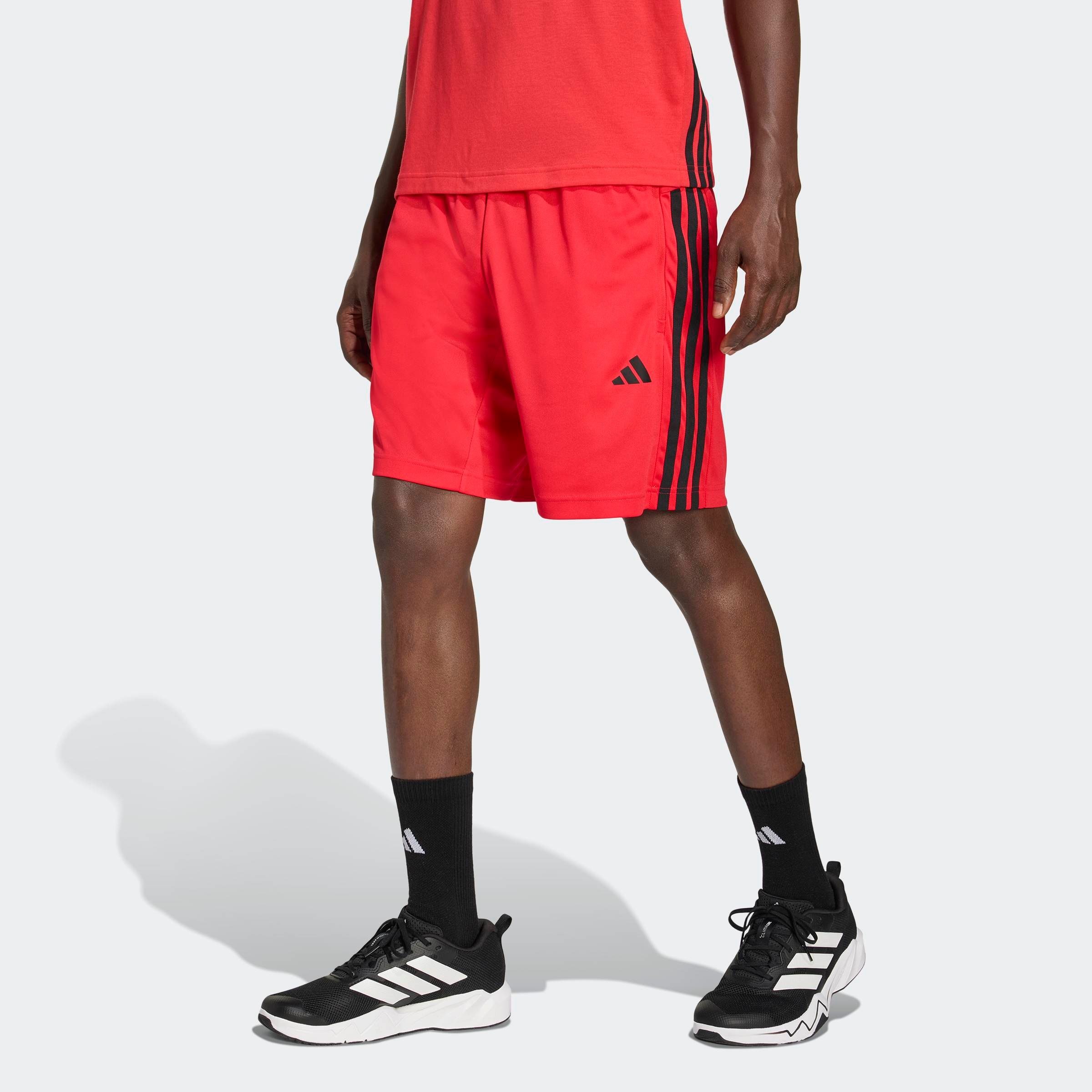 adidas Performance Shorts "WORKOUT ESSENTIALS BASE 3-STREIFEN PIKEE-, 23 CM" sportlicher Stil, für sportliche Aktivitäten, aus Polyester