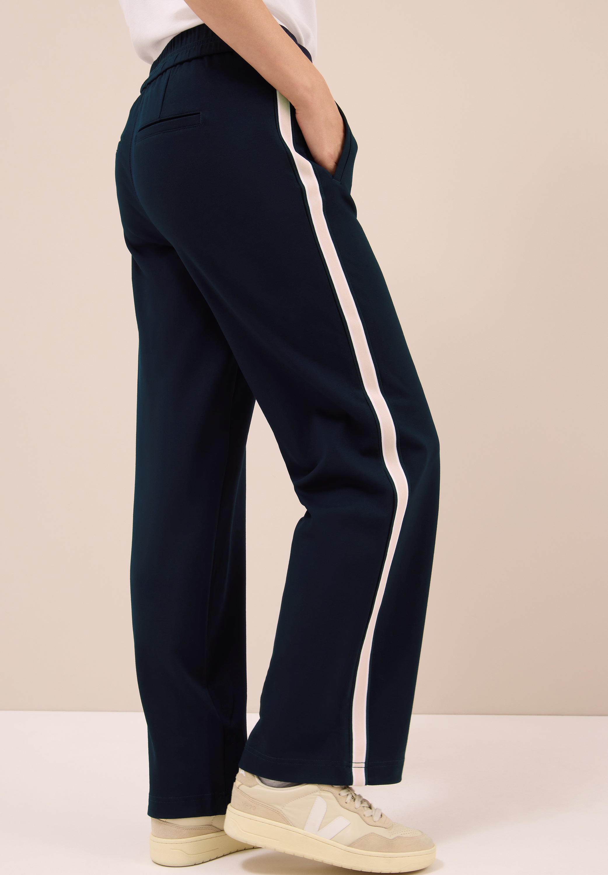 Cecil Stoffhose mit Tape-Detail günstig online kaufen