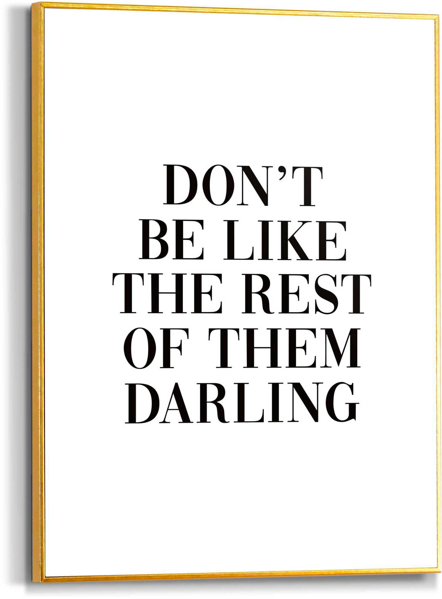 Poster »Don't be like the rest«