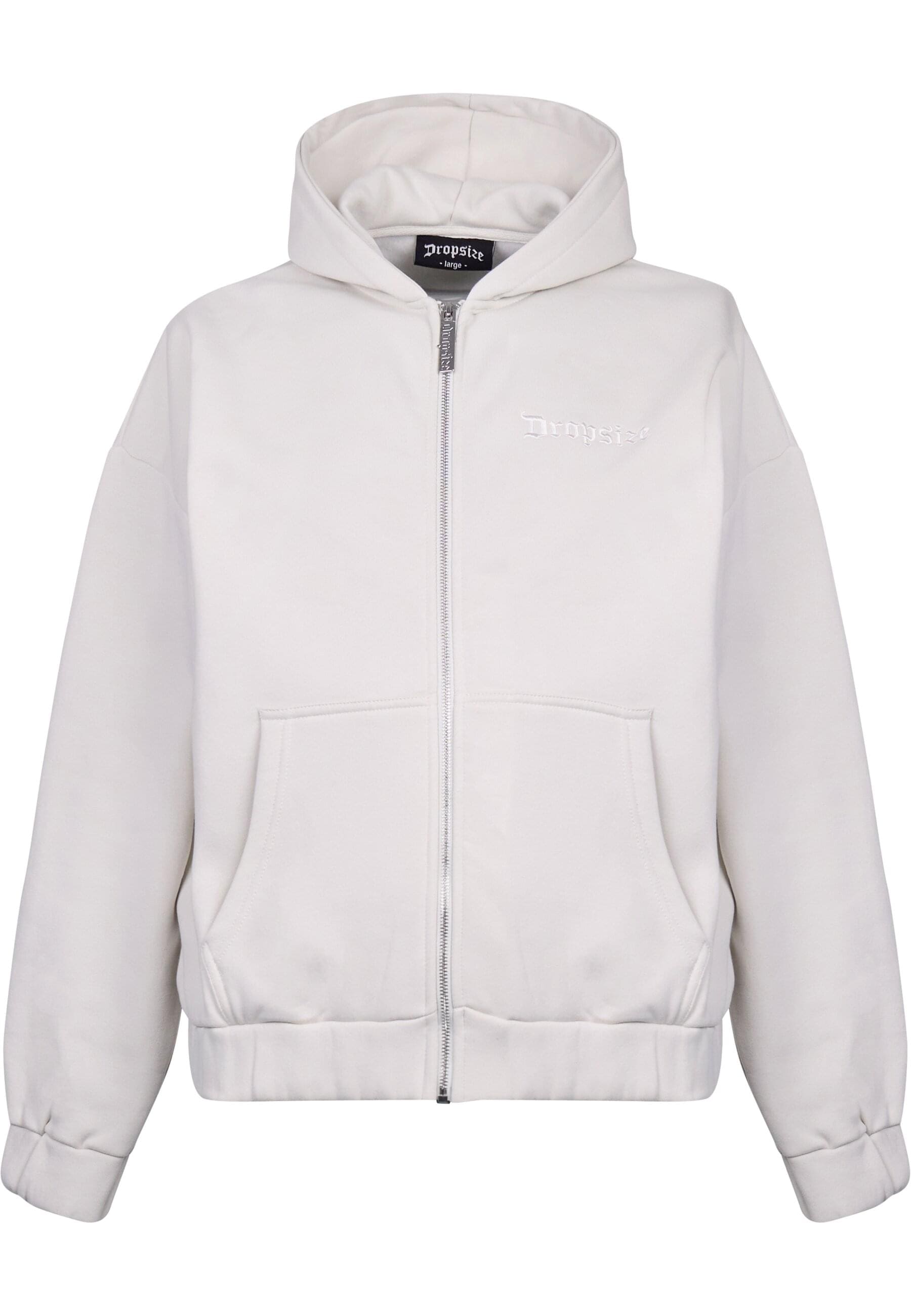 Dropsize Sweatjacke "Dropsize SUPER HEAVY OVERSIZE BLANK ZIPPER" günstig online kaufen