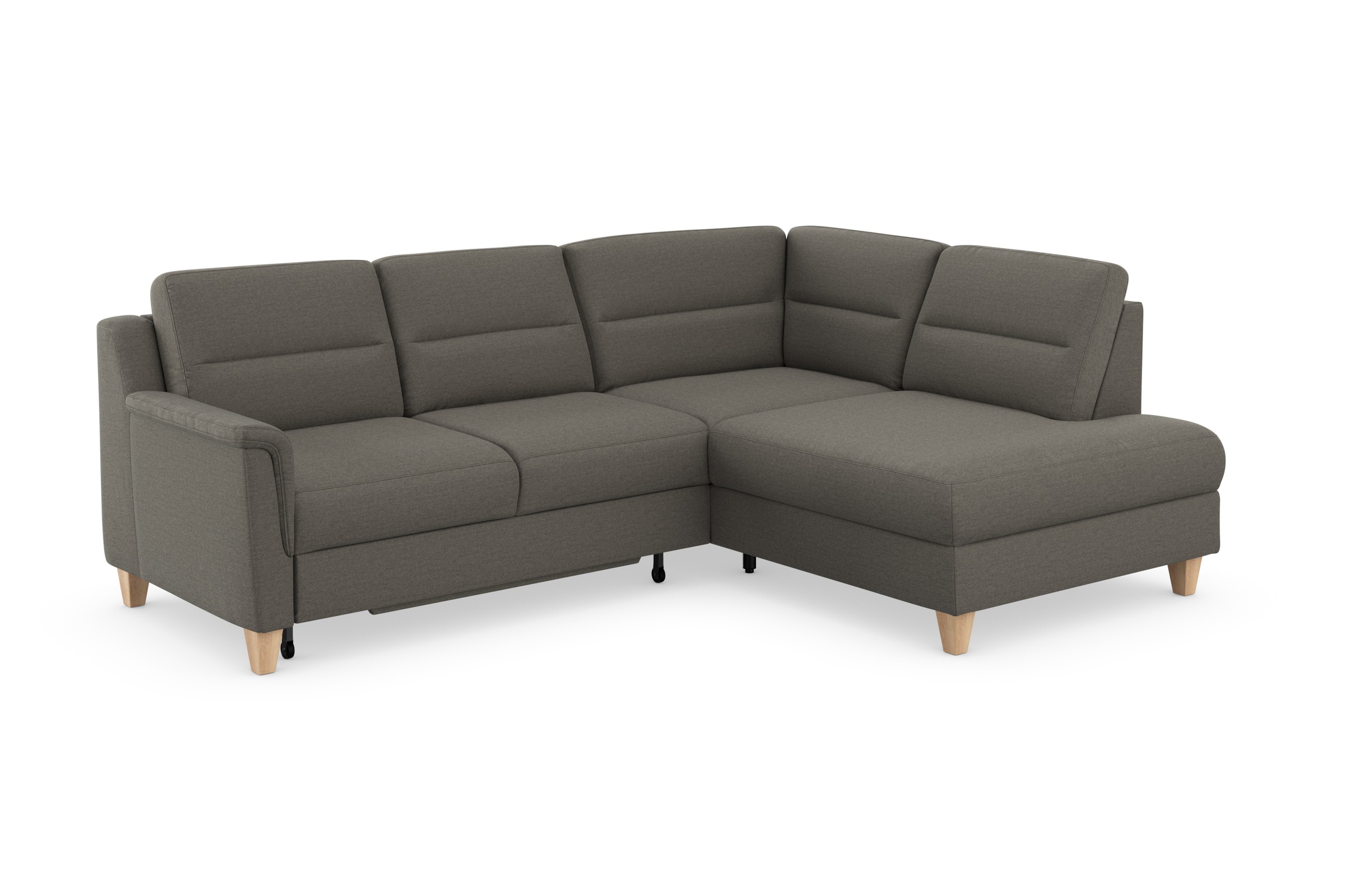 sit&more Ecksofa »Farö L-Form«, inklusive Federkern, wahlweise mit Bettfunktion und Bettkasten