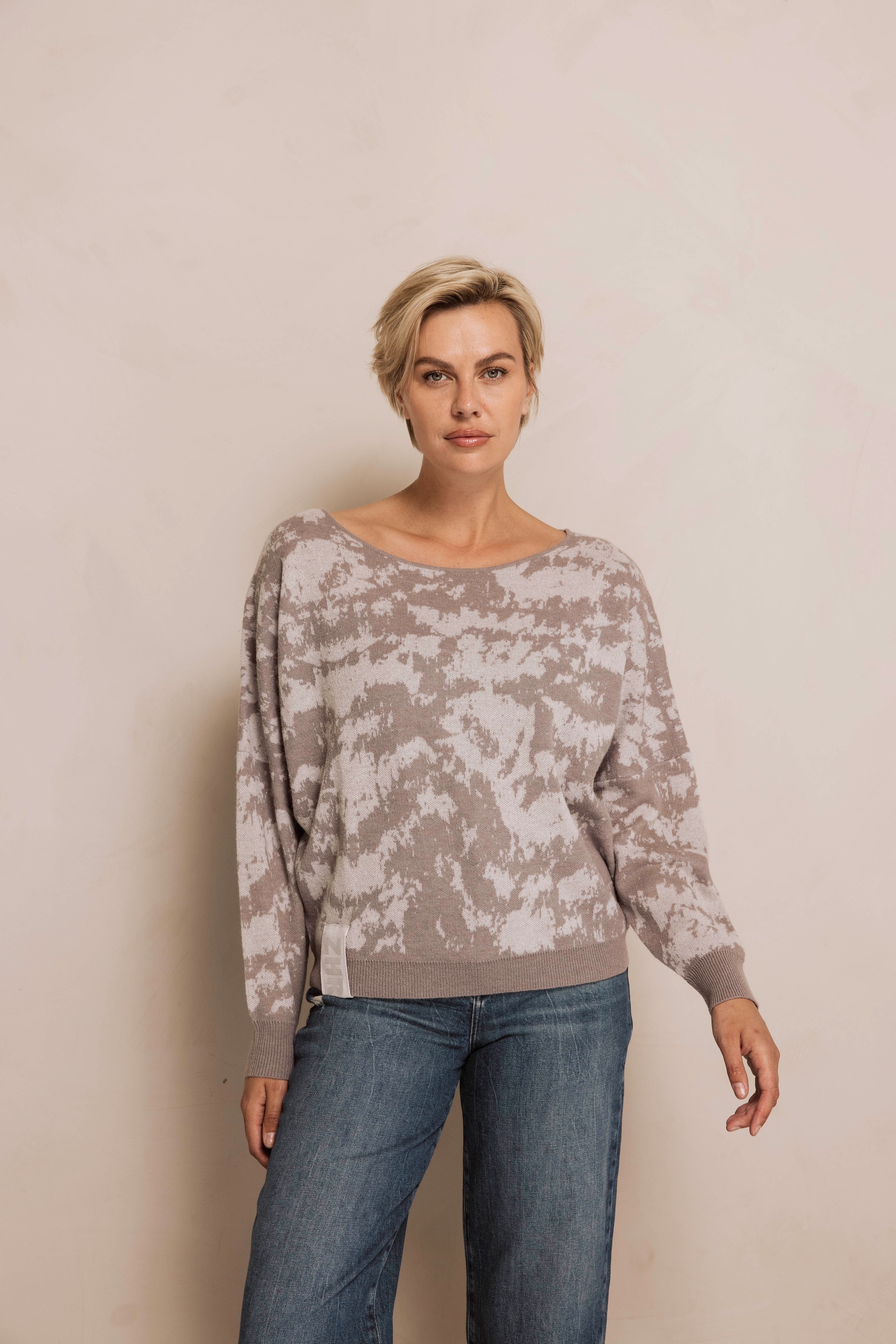 Zhrill Strickpullover "ZHTALIA CAMO" mit grafischem Muster günstig online kaufen