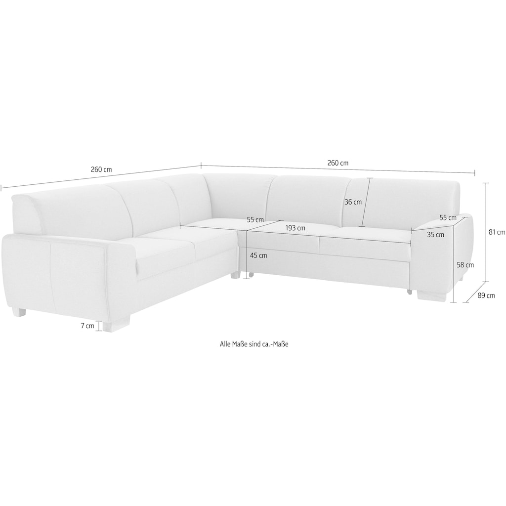 DOMO collection Ecksofa »Incanto«