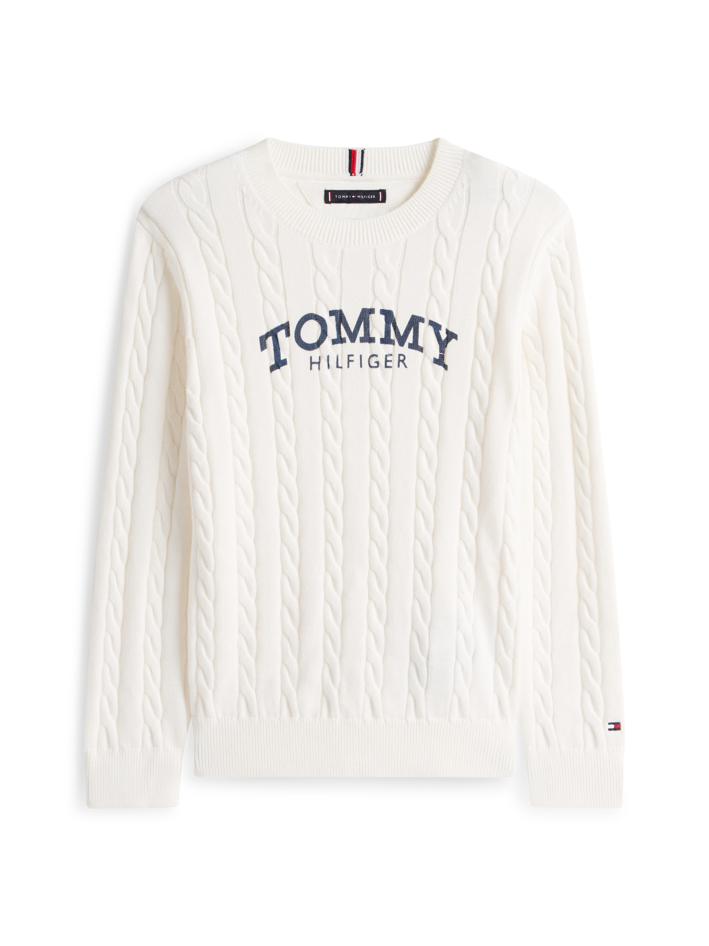 Tommy Hilfiger Strickpullover Regular fit, für Kinder bis 16 Jahre, Druck