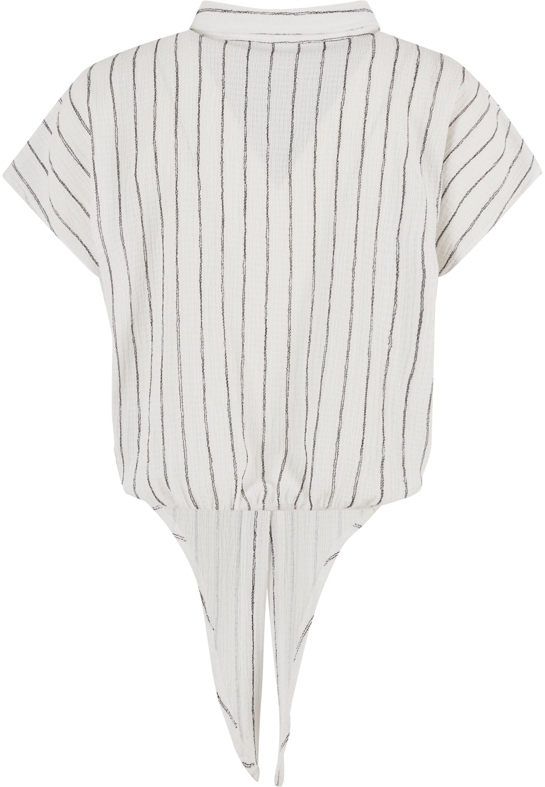 URBAN CLASSICS Klassische Bluse »Urban Classics Ladies Structured Striped Tied Blouse«