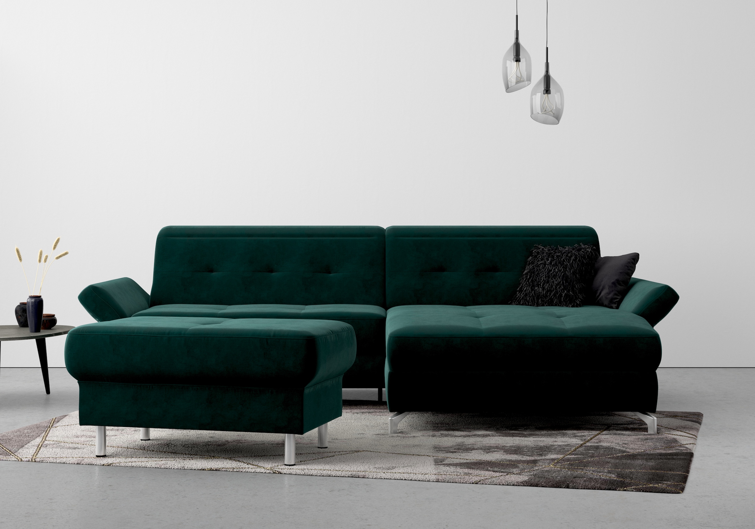 Home affaire Polsterhocker "Maredo" Federkern-Polsterung, passend zur "Mare günstig online kaufen