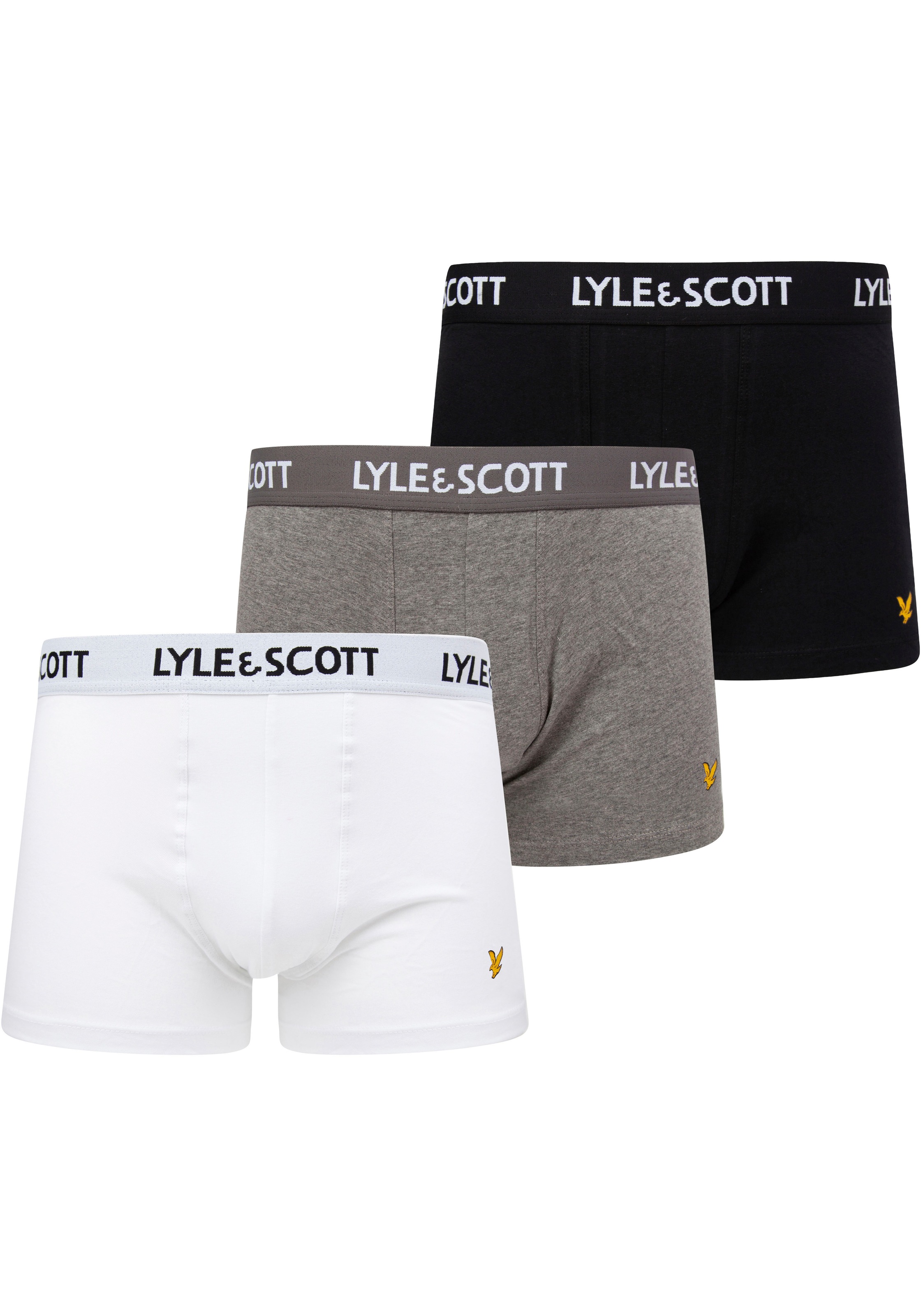 Lyle & Scott Boxershorts »BARCLAY«, (Packung), mit Markenlogo