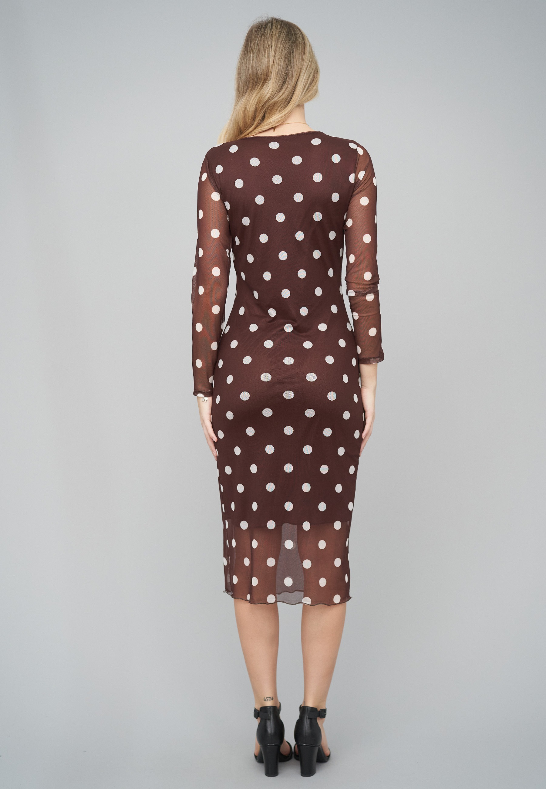 CLOUD 5IVE A-Linien-Kleid »CLOUD 5IVE Long-sleeve Dress Polka Dots« 1 tlg.