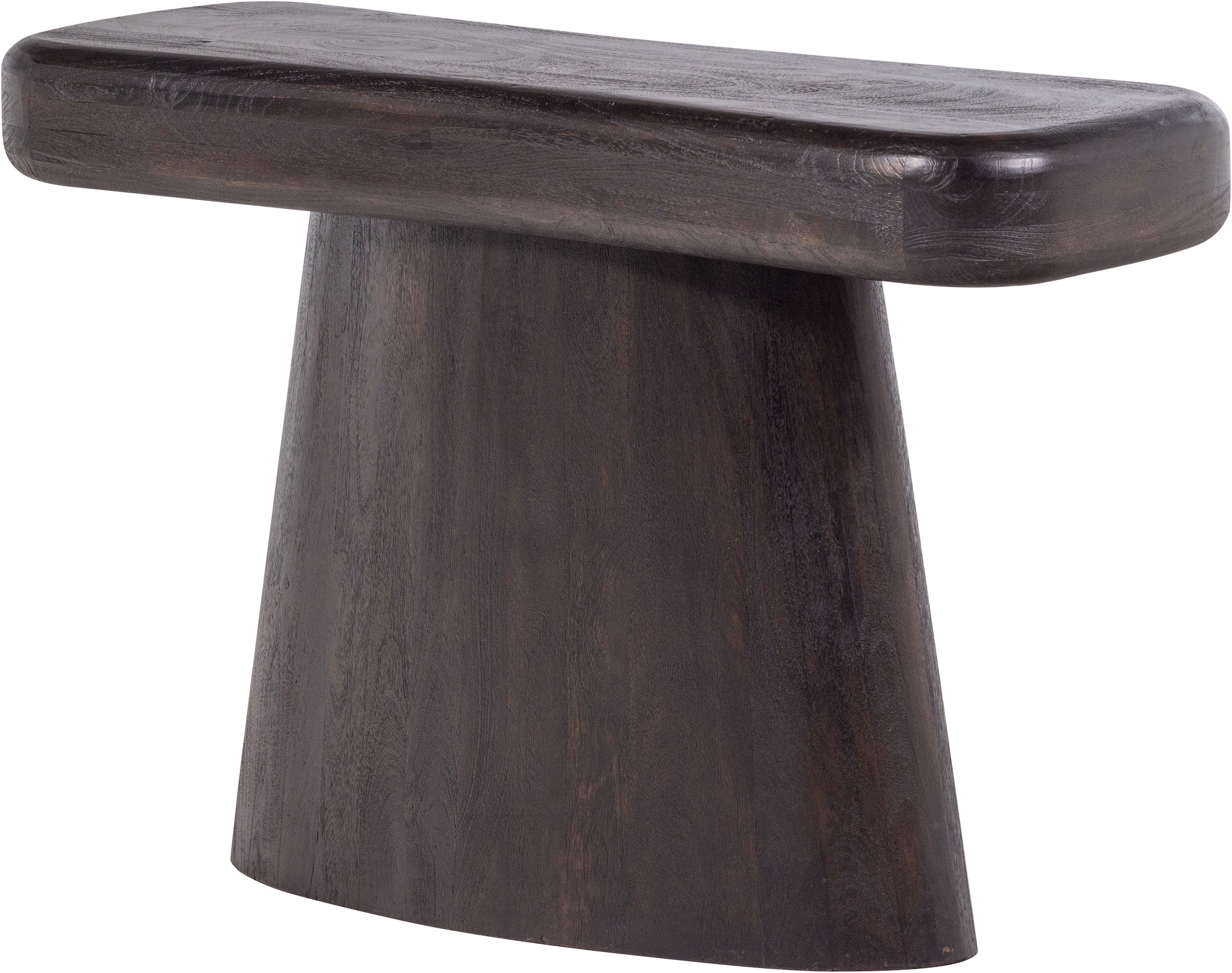 WOOOD Beistelltisch »Amco mit Massivmangoholz und breitem Standfuß B 120 x T 40 x H 76 cm« Tragkraft 22,7 kg, ausschließlich für den Innenbereich