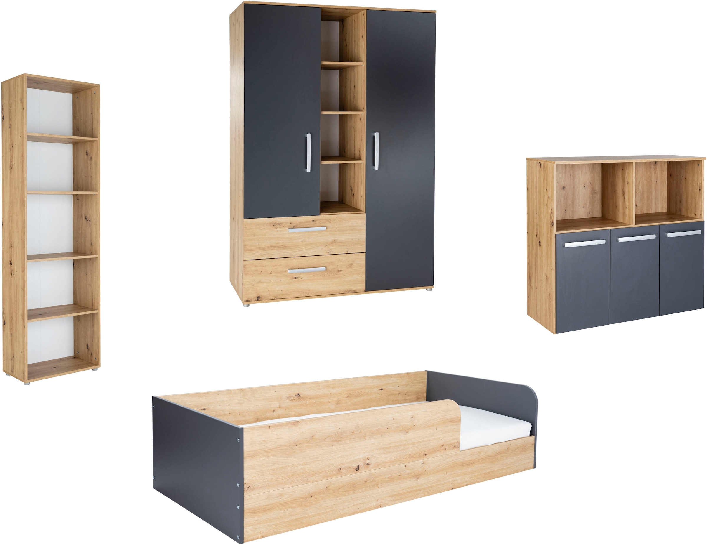 arthur berndt Jugendzimmer-Set "Kinderzimmer "Alessio" Set 4-teilig" Set, 4 günstig online kaufen