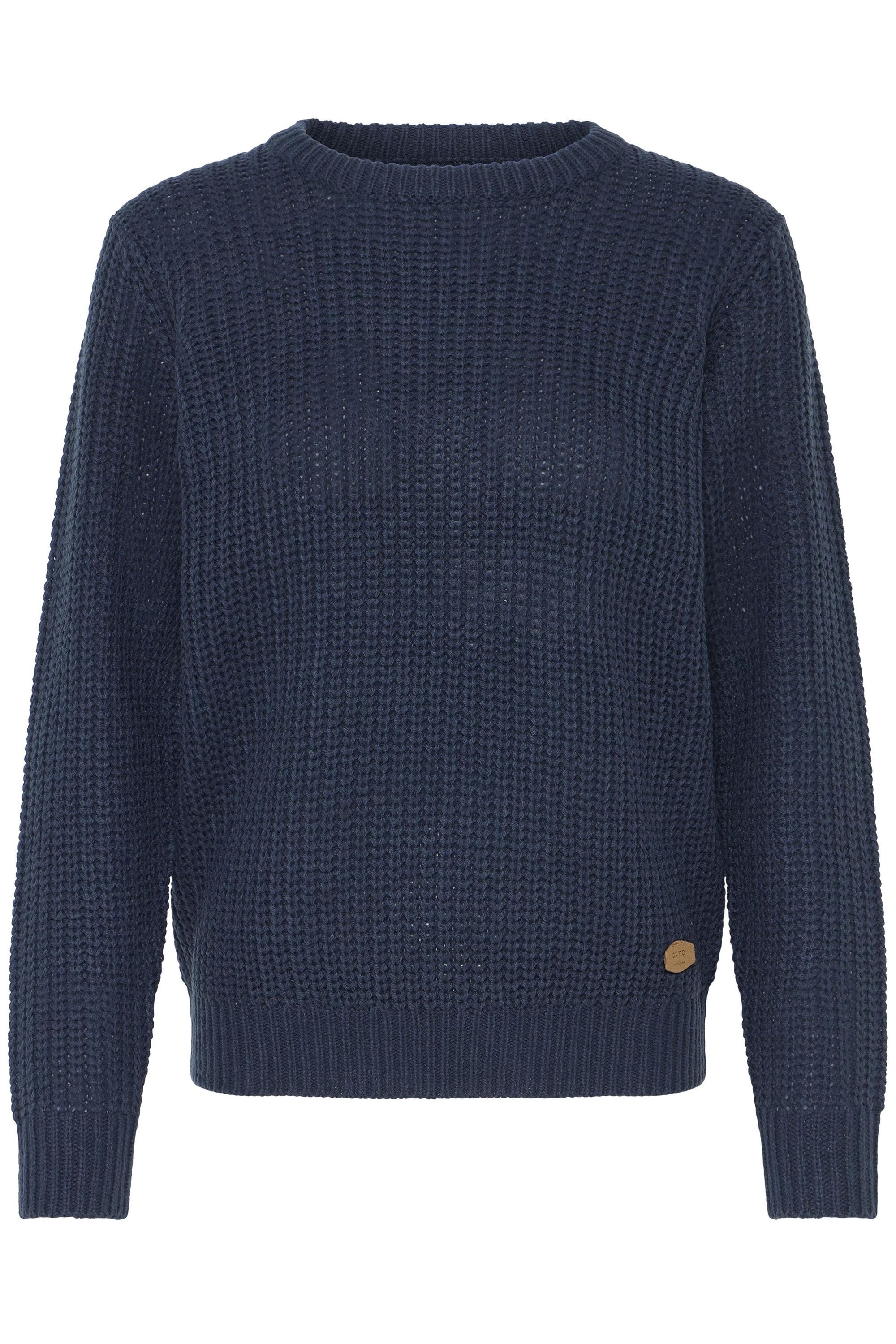 OXMO Strickfleece-Pullover "Strickpullover OXEDNA ONECK" günstig online kaufen