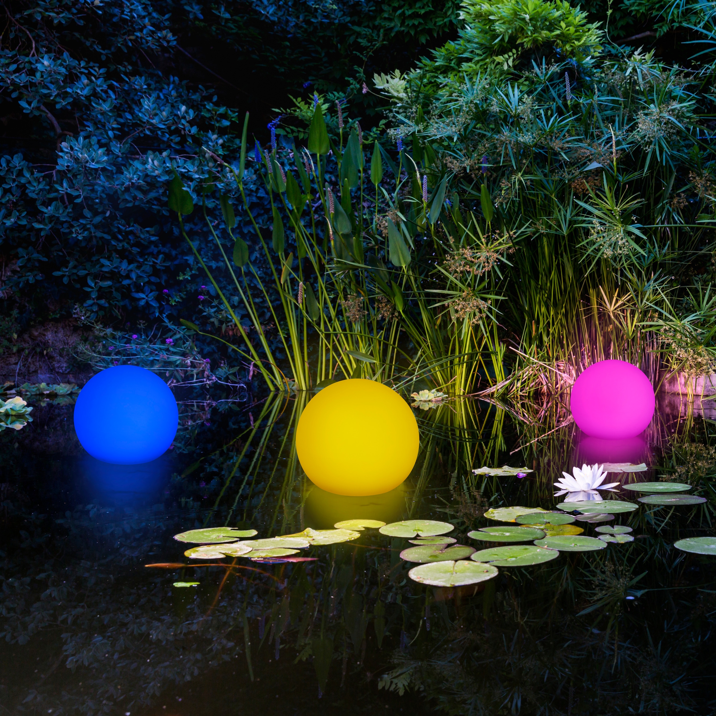 my home LED Solarleuchte »Orlaith, LED-Solar Kugel Ø 35 cm«, Leuchtmittel LED-Modul | LED fest integriert, mit Erdspieß