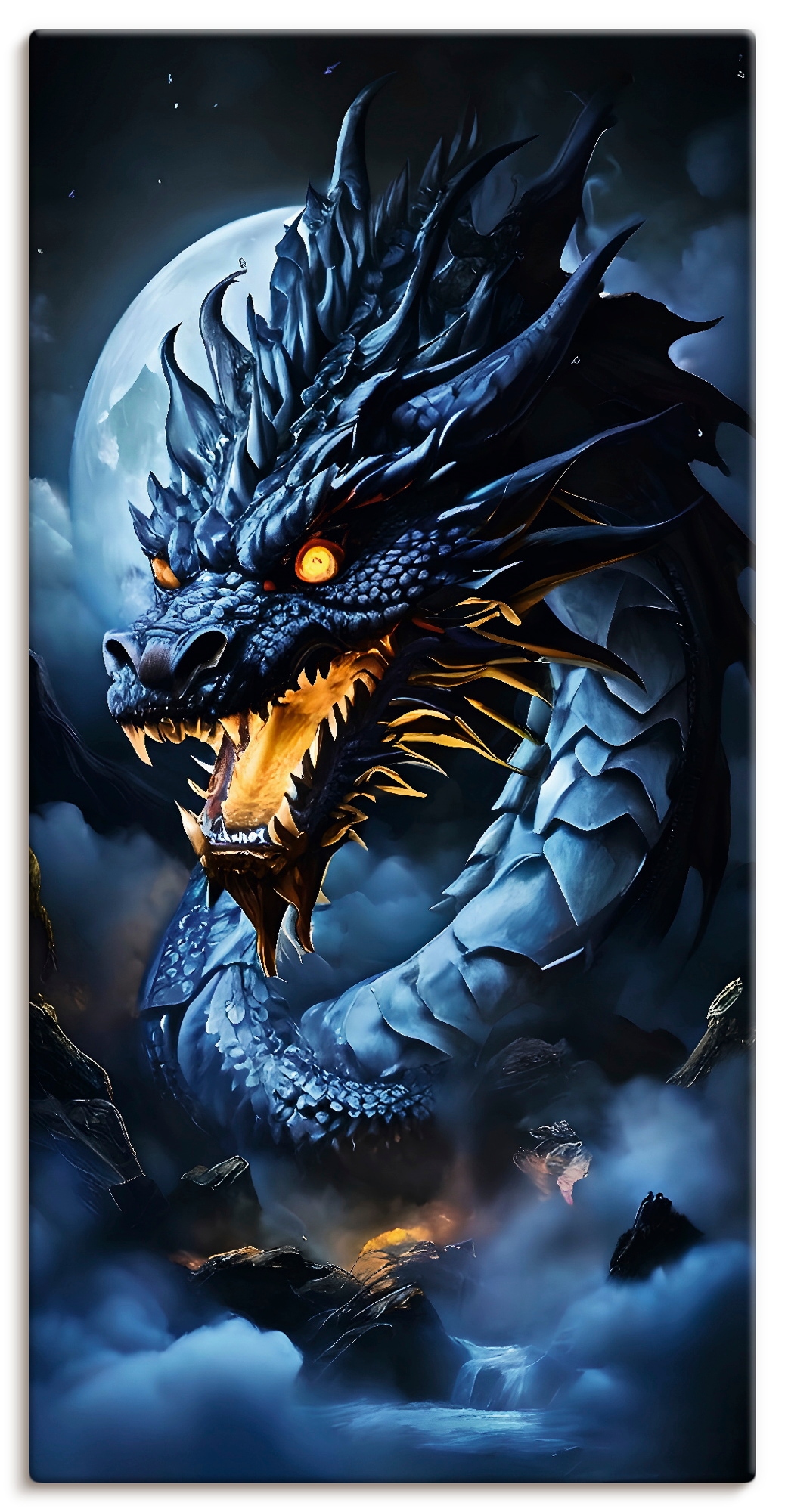 Artland Wandbild "Die Wut des Drachen XVII" klassische Fantasie 1 Stk. tlg. als Alubild, Leinwandbild, Poster, Wandaufkleber in verschied. Größen