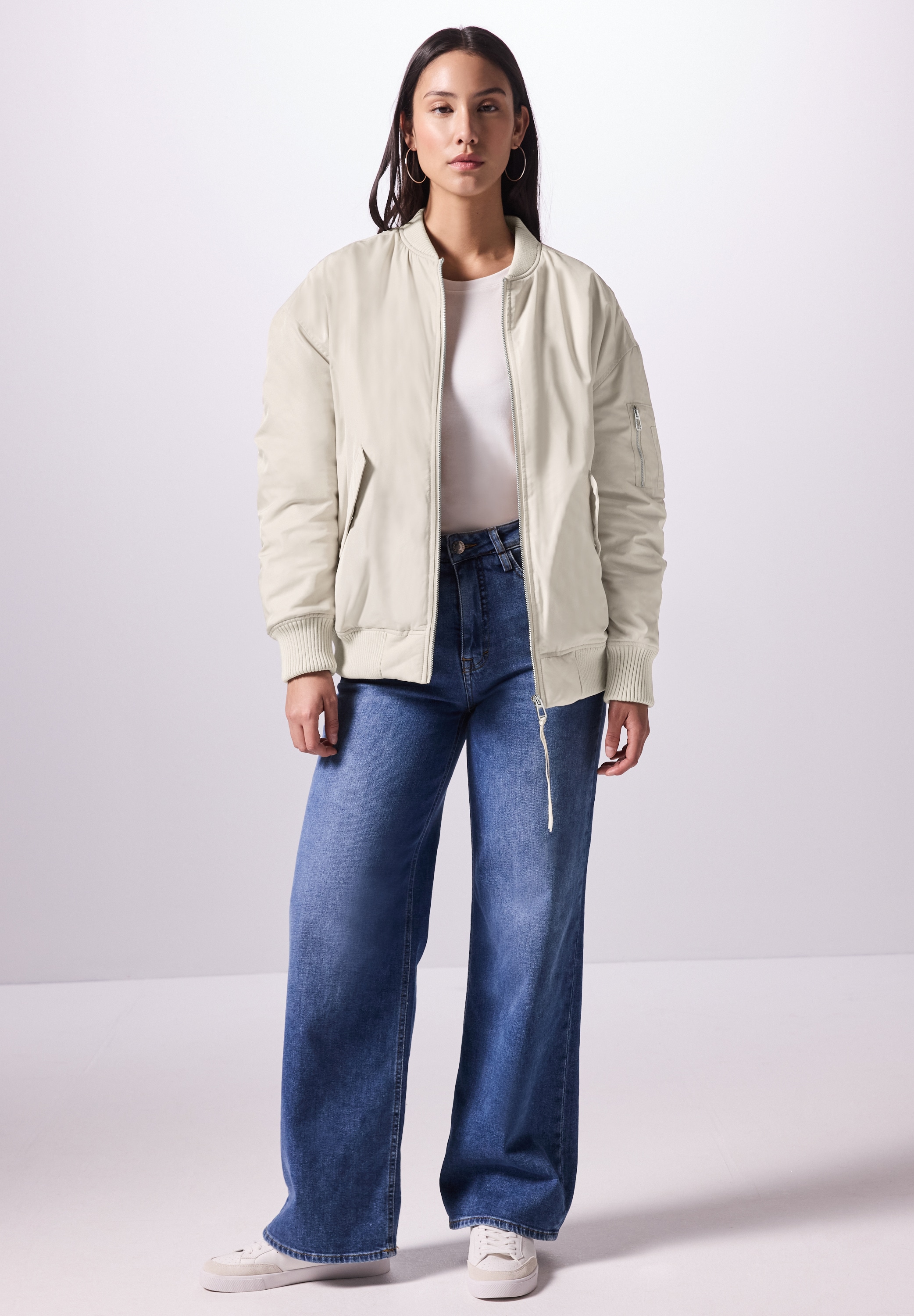 STREET ONE STUDIO Blouson, ohne Kapuze, mit Rundhalsausschnitt