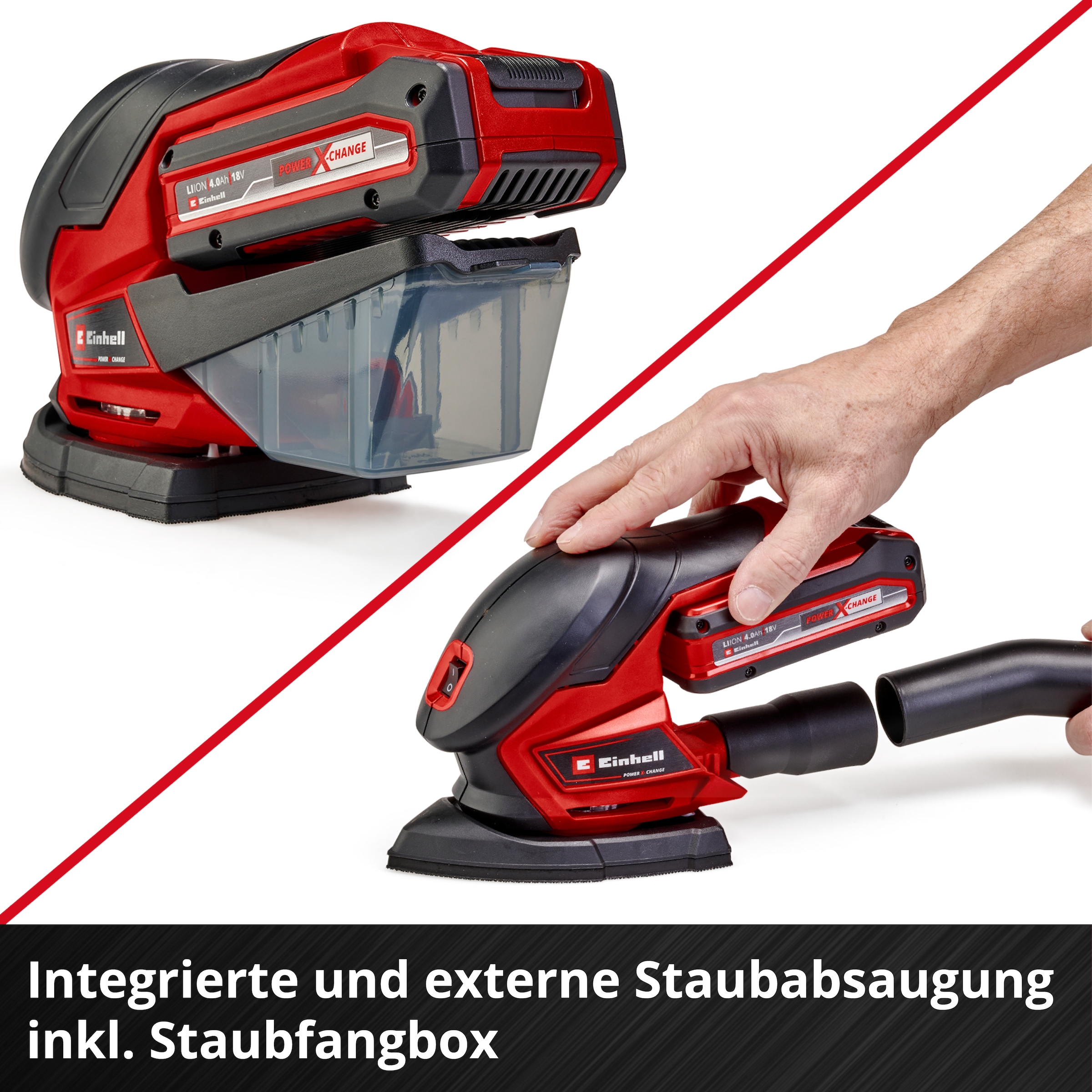Einhell Akku-Multischleifer »TE-OS 18/150 Li Solo« ohne Akku und Ladegerät