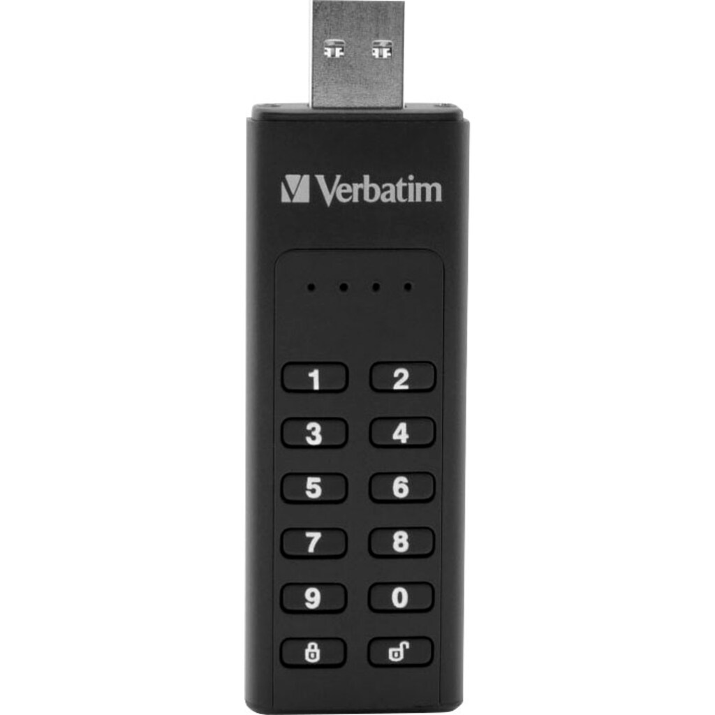 Verbatim USB-Stick »Keypad Secure 32GB«, (USB 3.2 Lesegeschwindigkeit 160 MB/s)