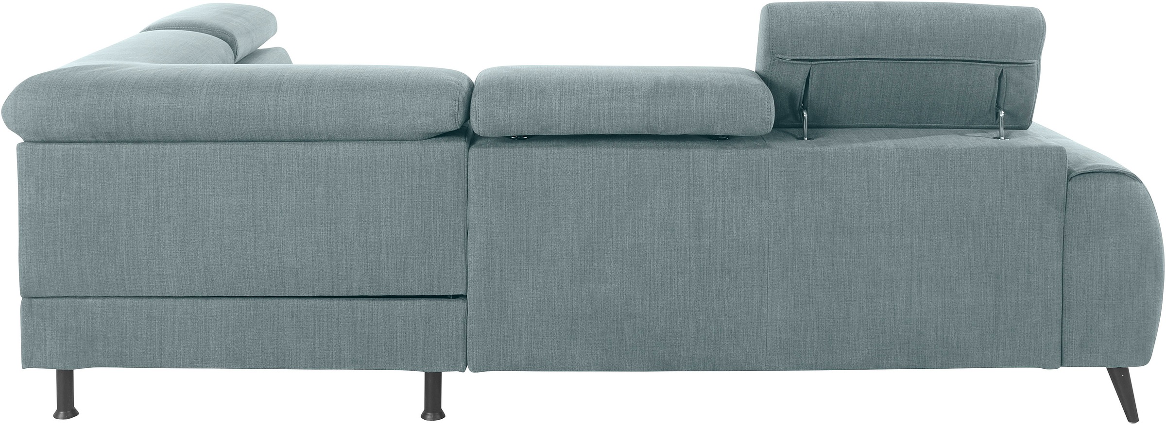 COTTA Ecksofa »Mia L-Form«, 3-tlg.-Kissen-Set, Ottomane, wahlweise mit oder ohne RGB-Beleuchtung