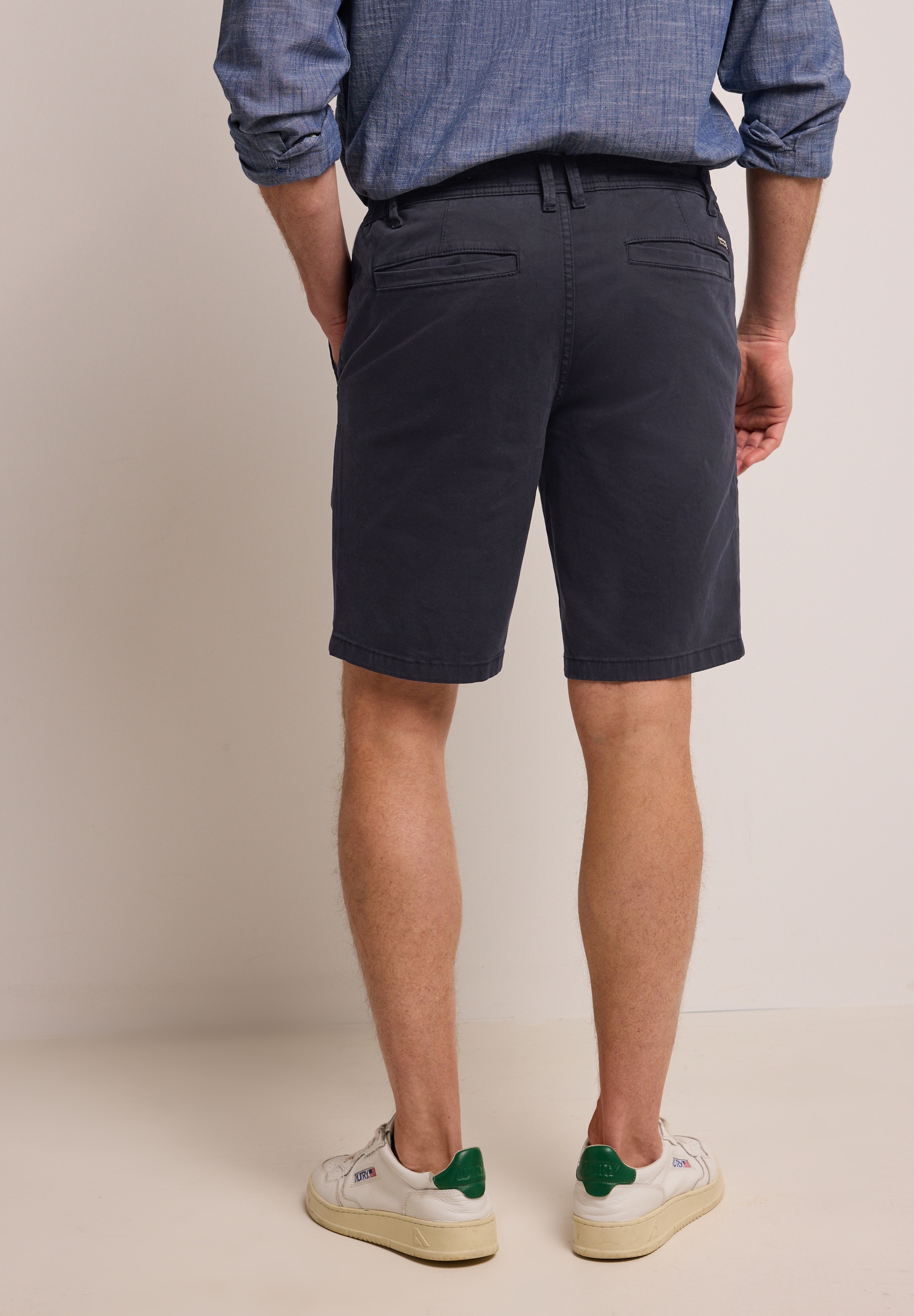 STREET ONE MEN Shorts aus Baumwolle mit Stretchanteil günstig online kaufen