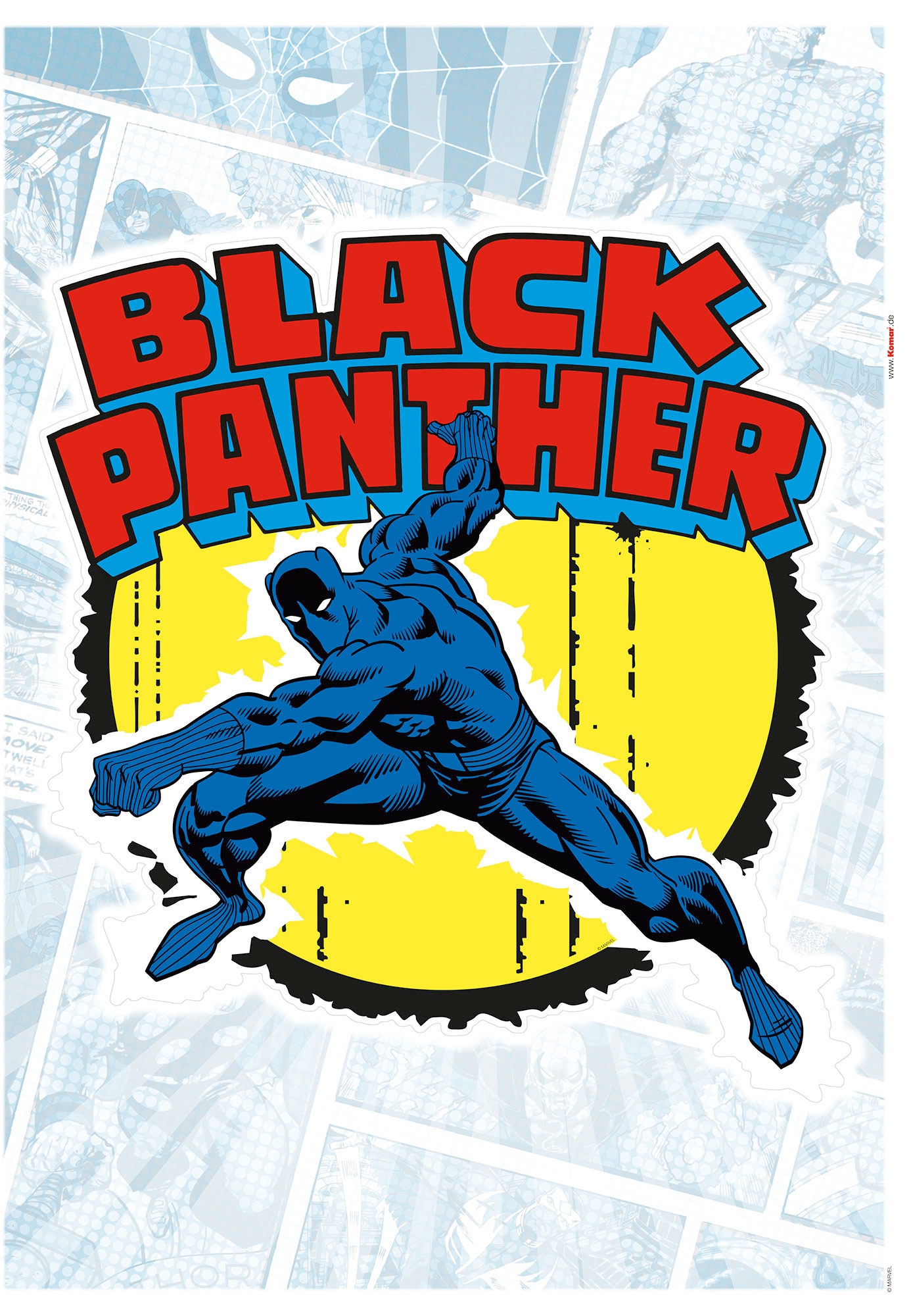 70 BAUR »Black St.), Wandtattoo Komar | x bestellen 50 Comic (1 Classic«, cm Panther