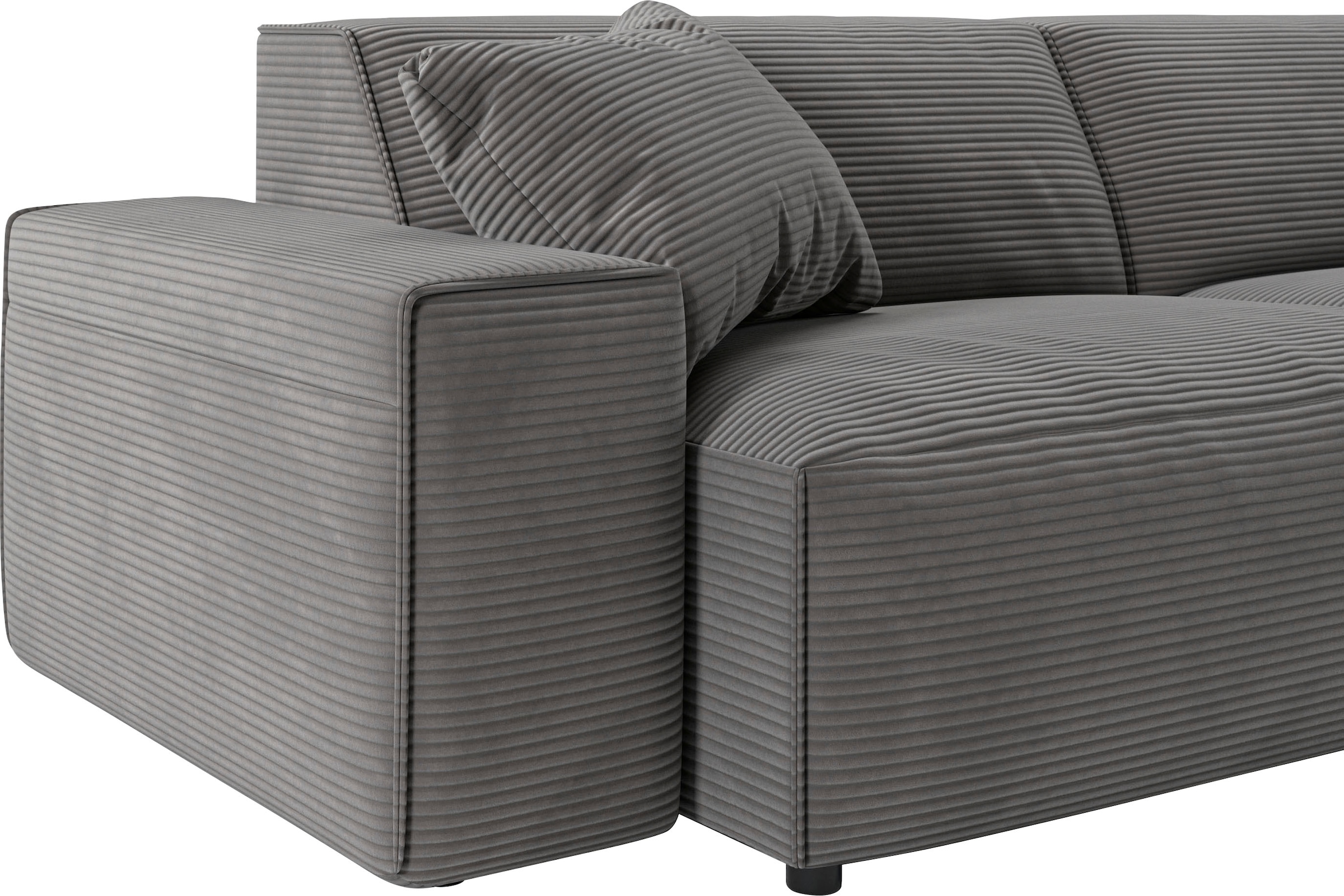 andas Big-Sofa »Glimminge  auch in Breitcord, Feincord + Easy care-Bezug,«, besondere Kedernähte Zierkissen